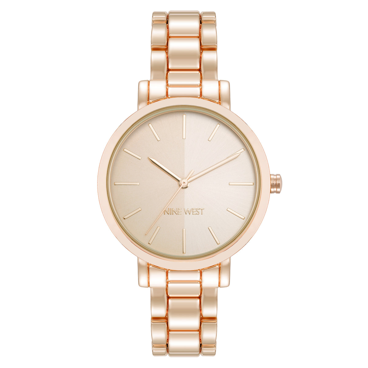 Nine West Rose Gold-Tone Bracelet Pink Dial Women's Watch - NW3160PKRG