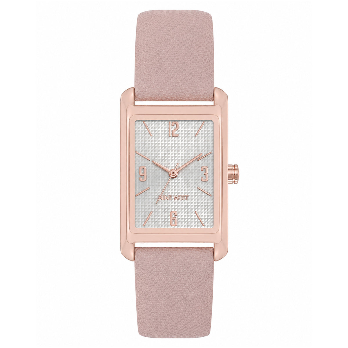 Nine West Blush Leather SIlver Dial Women's Watch - NW3208RGBH