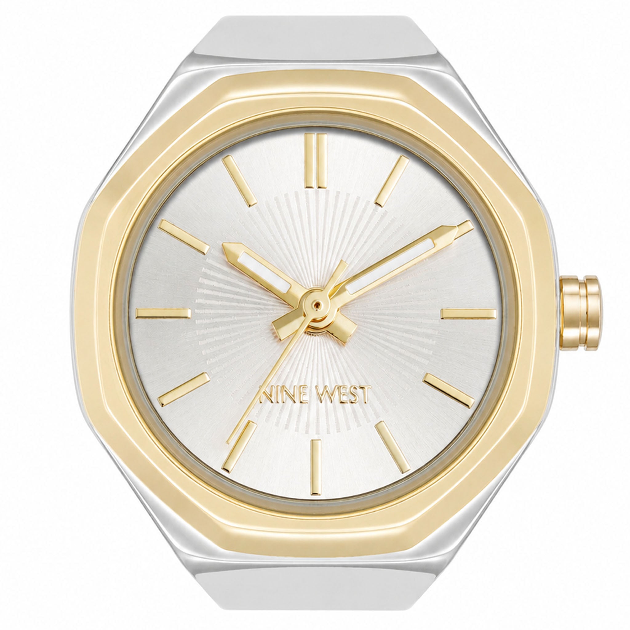 Nine West Silver Steel Women's Watch - NW3343RINGSVT