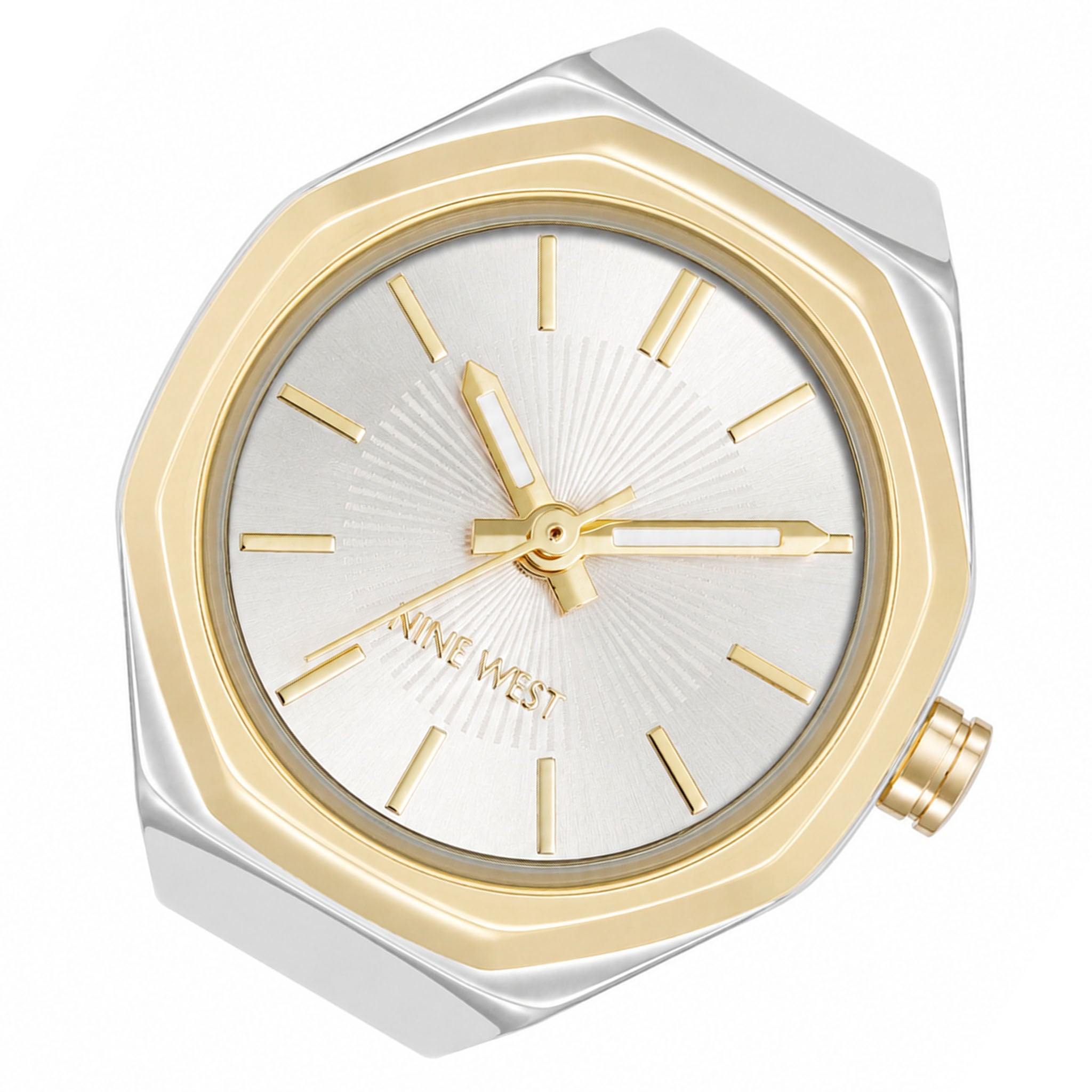 Nine West Silver Steel Women's Watch - NW3343RINGSVT