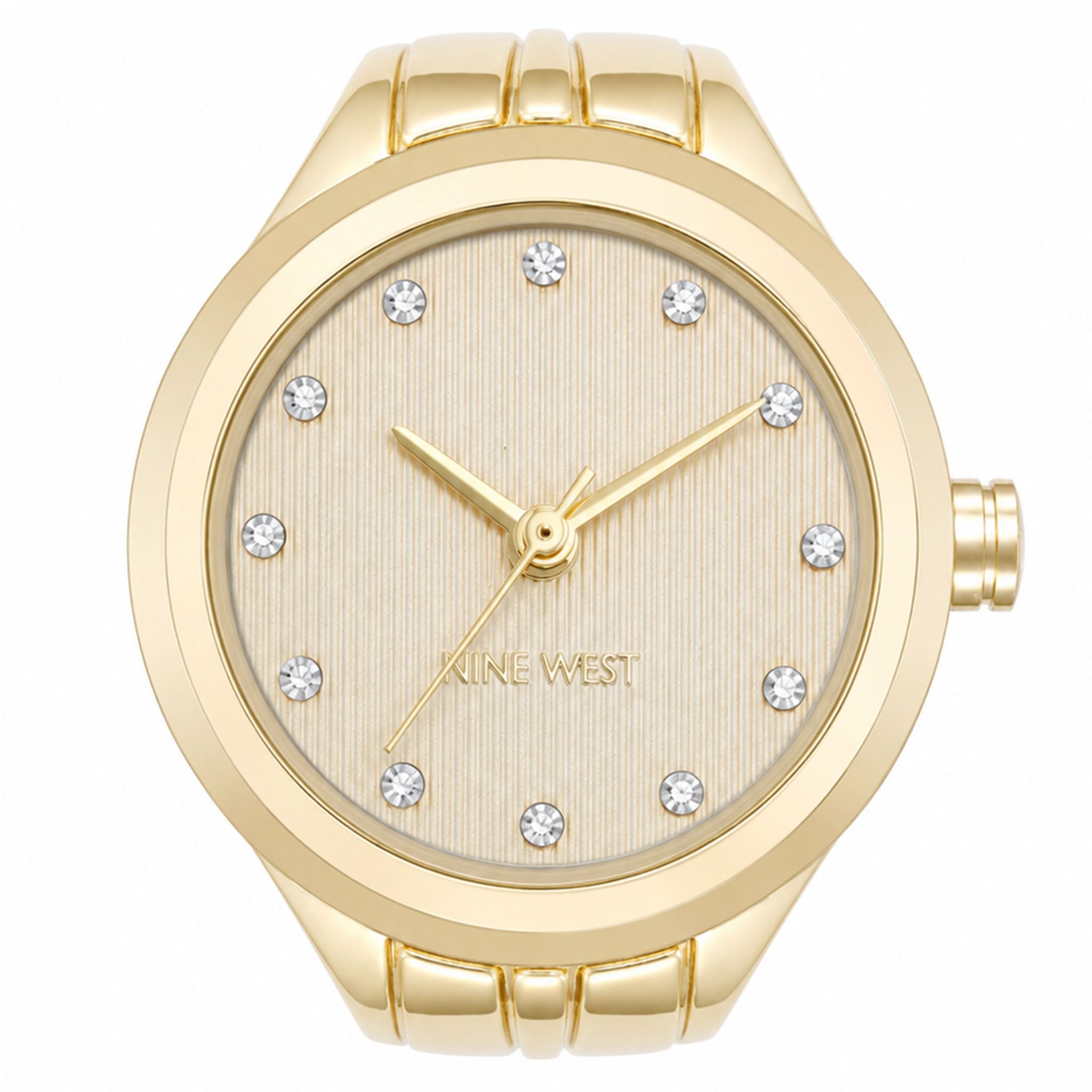 Nine West Gold Steel Women's Watch - NW3344RINGCHG