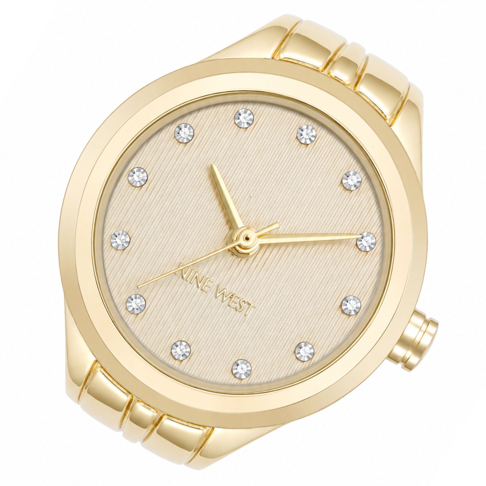 Nine West Gold Steel Women's Watch - NW3344RINGCHG