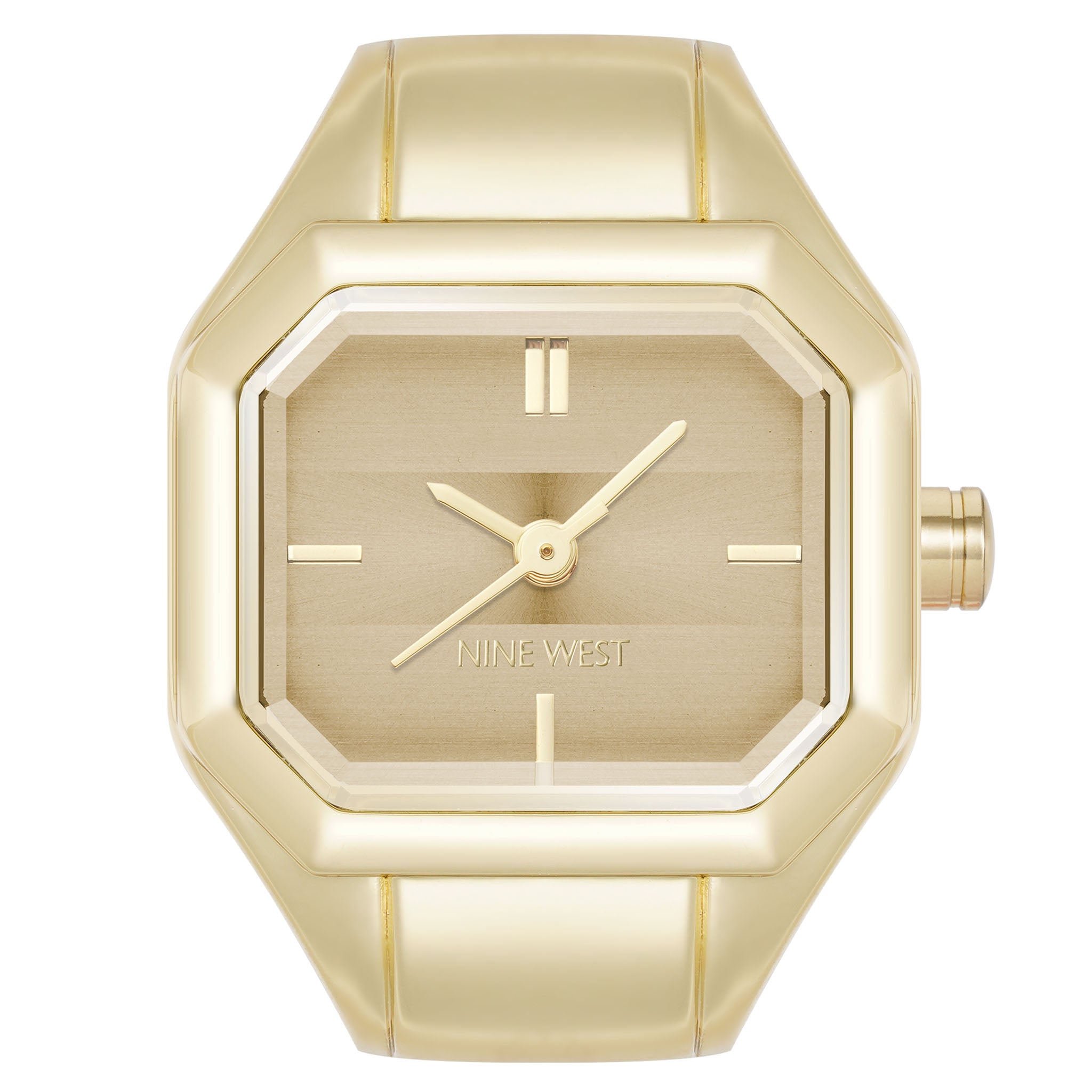 Nine West Gold-Tone Steel Taupe Dial Women's Watch - NW3346RINGTNG