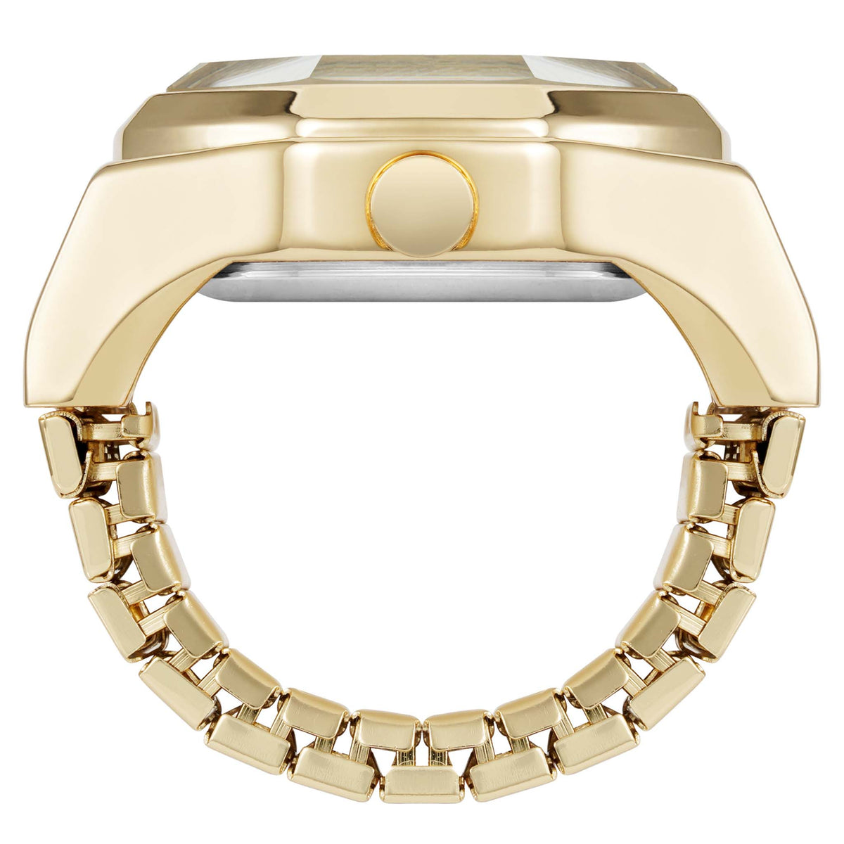 Nine West Gold Steel Silver Pink Dial Women's Watch - NW3348RINGPKG
