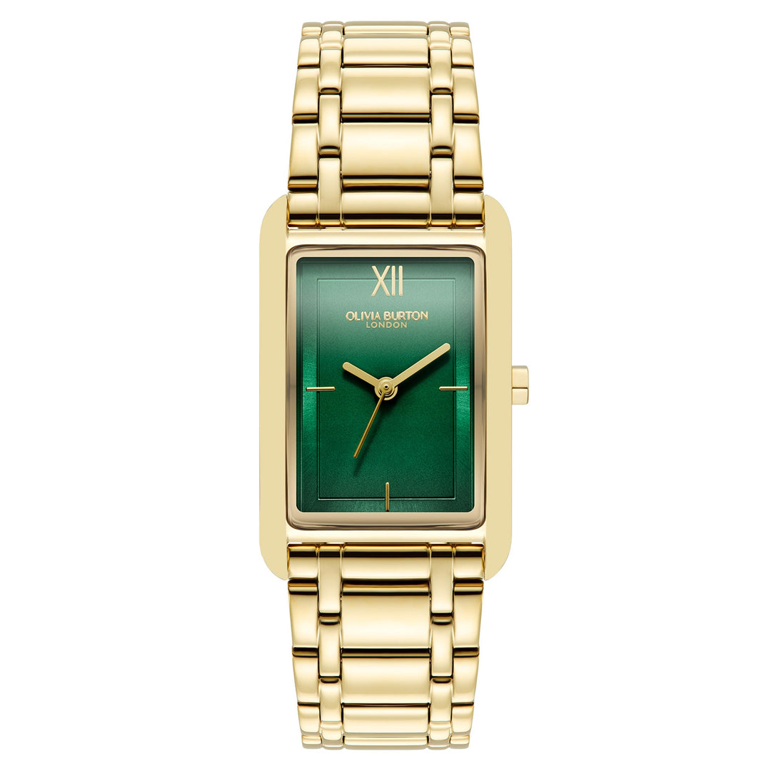 Olivia Burton Gold Steel Forest Green Dial Women's Watch - 24000195