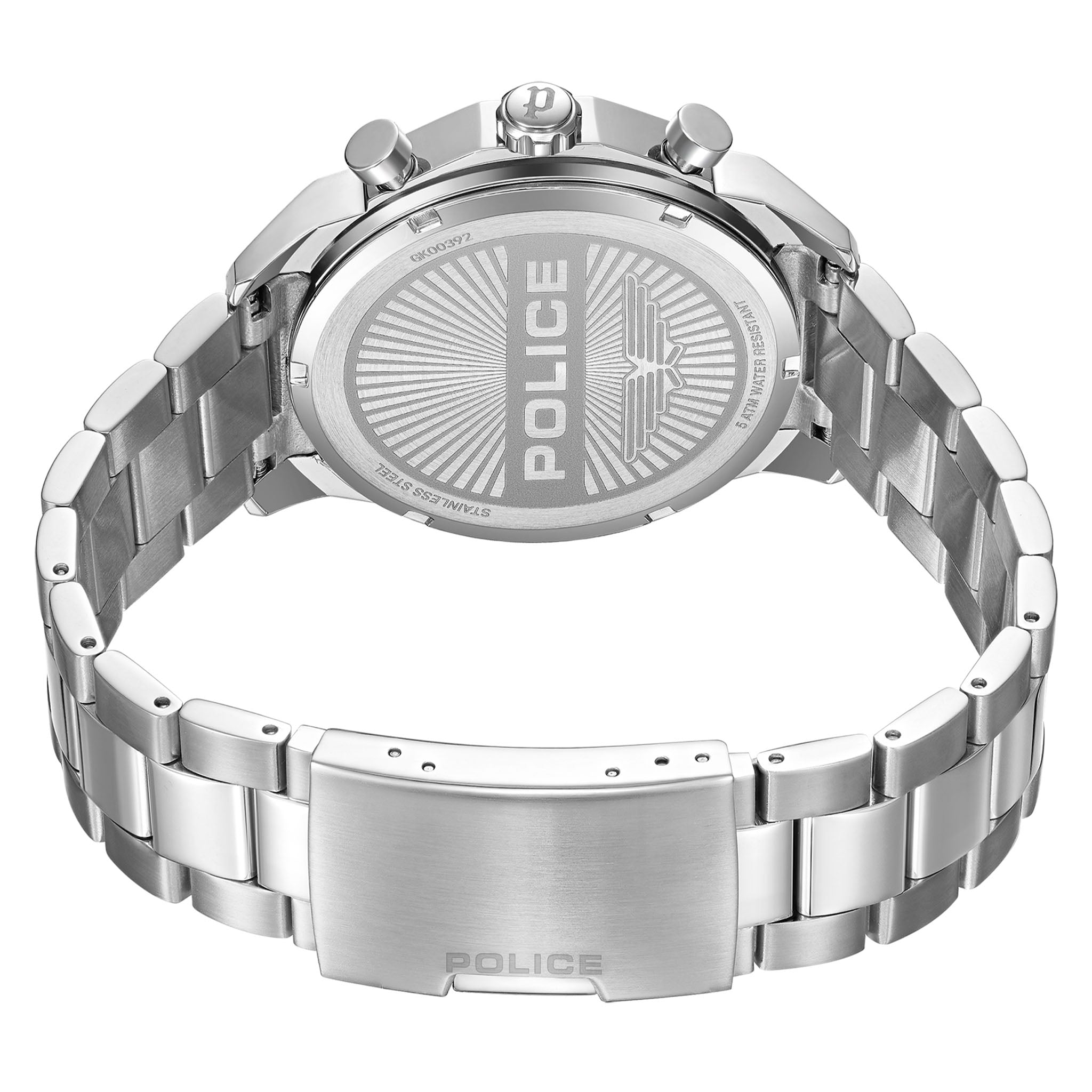 Police Stainless Steel Blue Gradient Dial Multi-function Men's Watch - PEWGK0039207