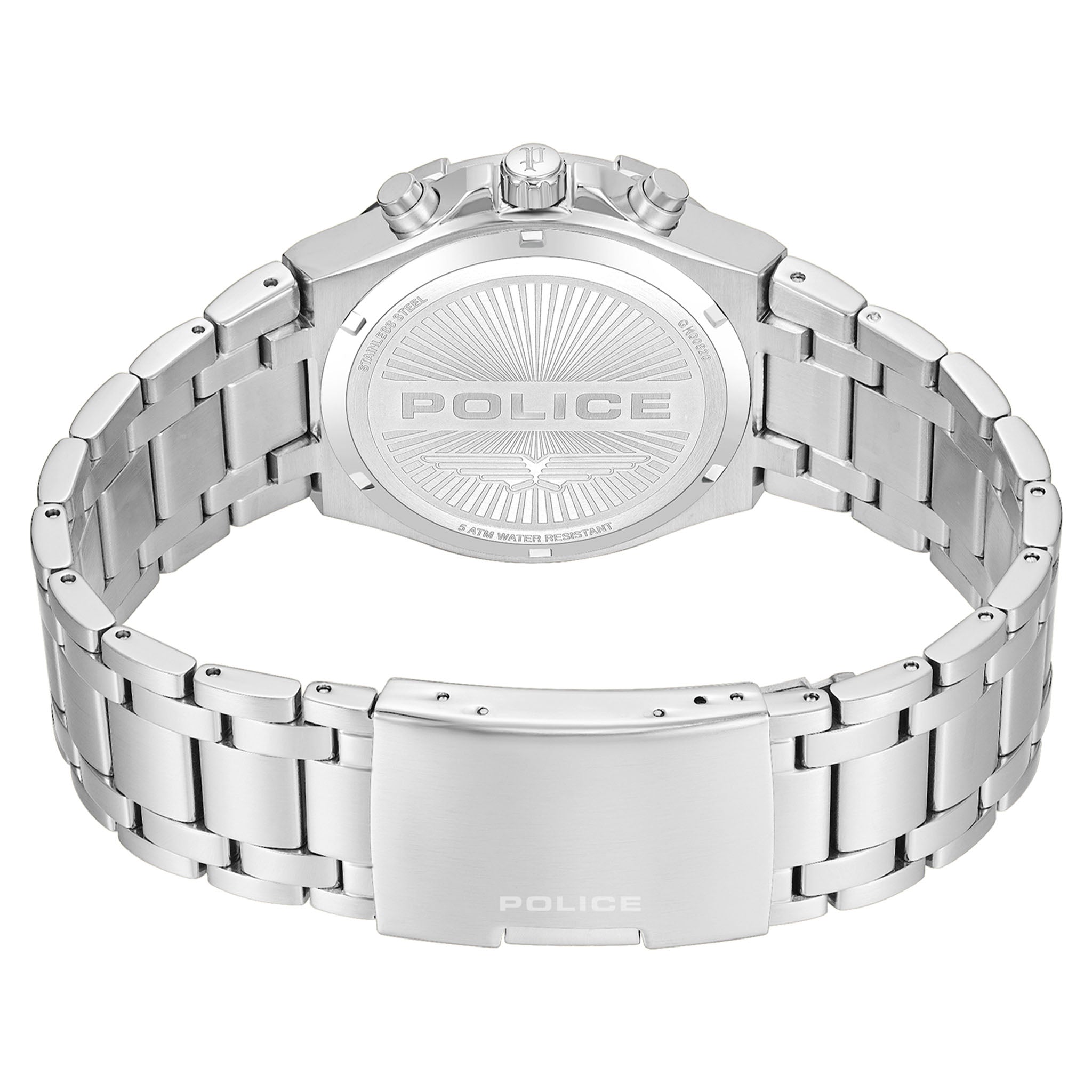 Police Stainless Steel Blue Gradient Dial Multi-function Men's Watch - PEWGK0082004