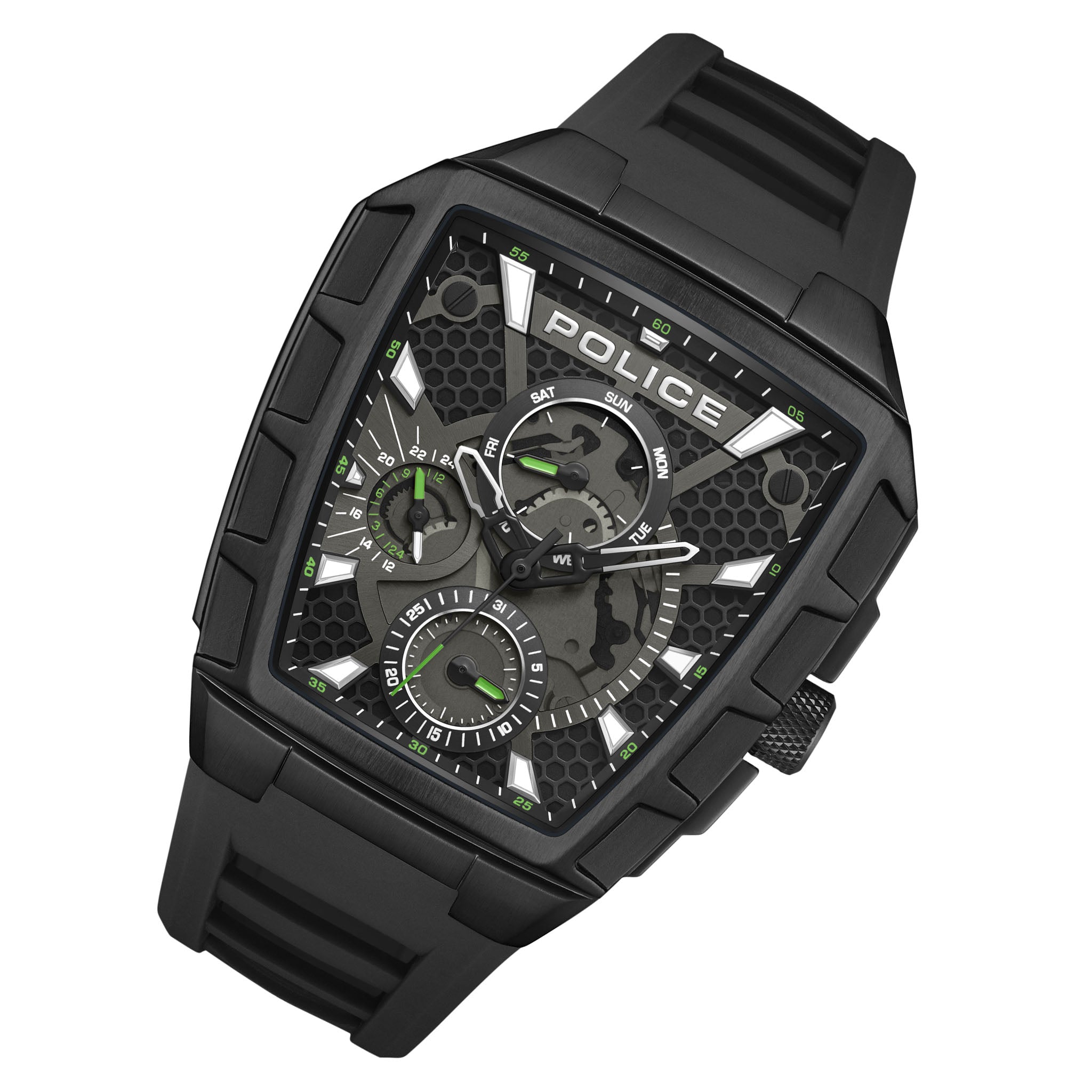 Police Metal Band Black Dial Multi-Function Men's Watch - PEWGQ0056801