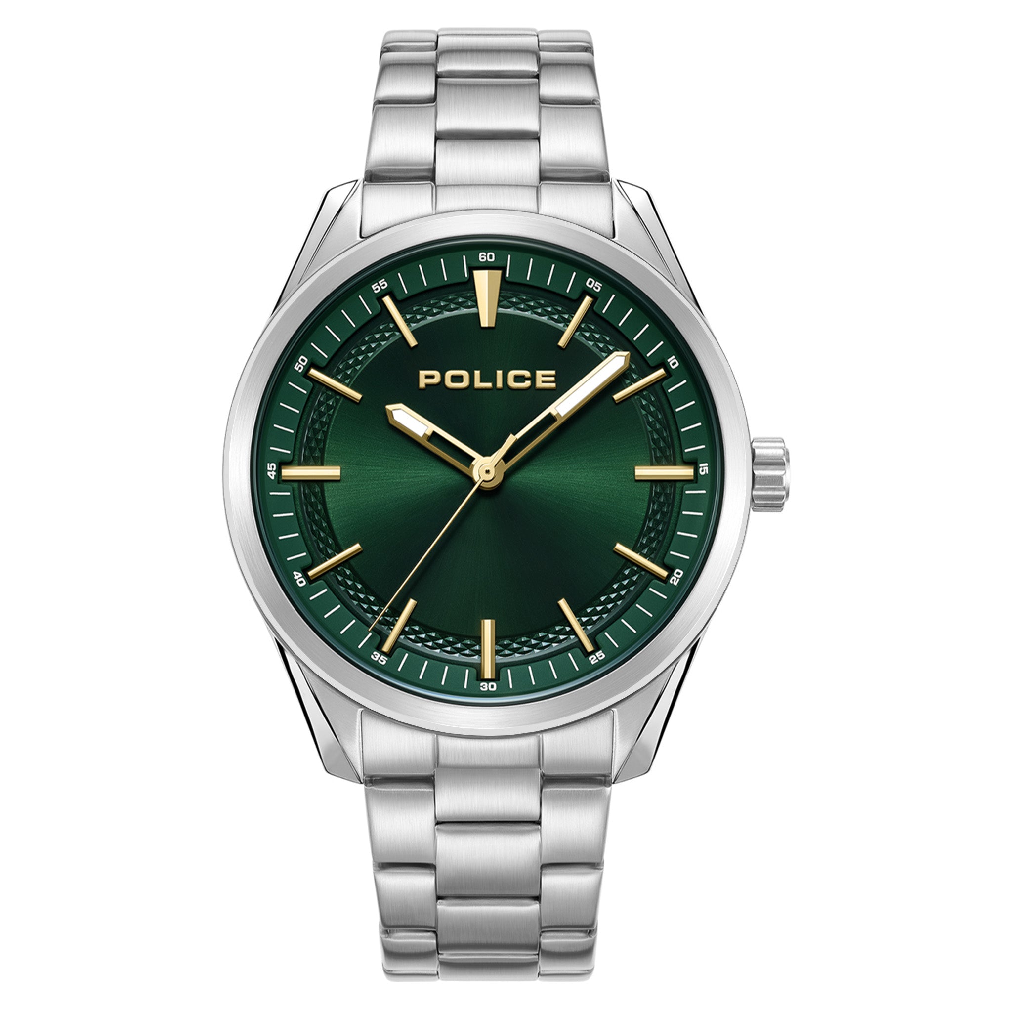 Police Stainless Steel Green Dial Men's Watch - PEWJG0018204