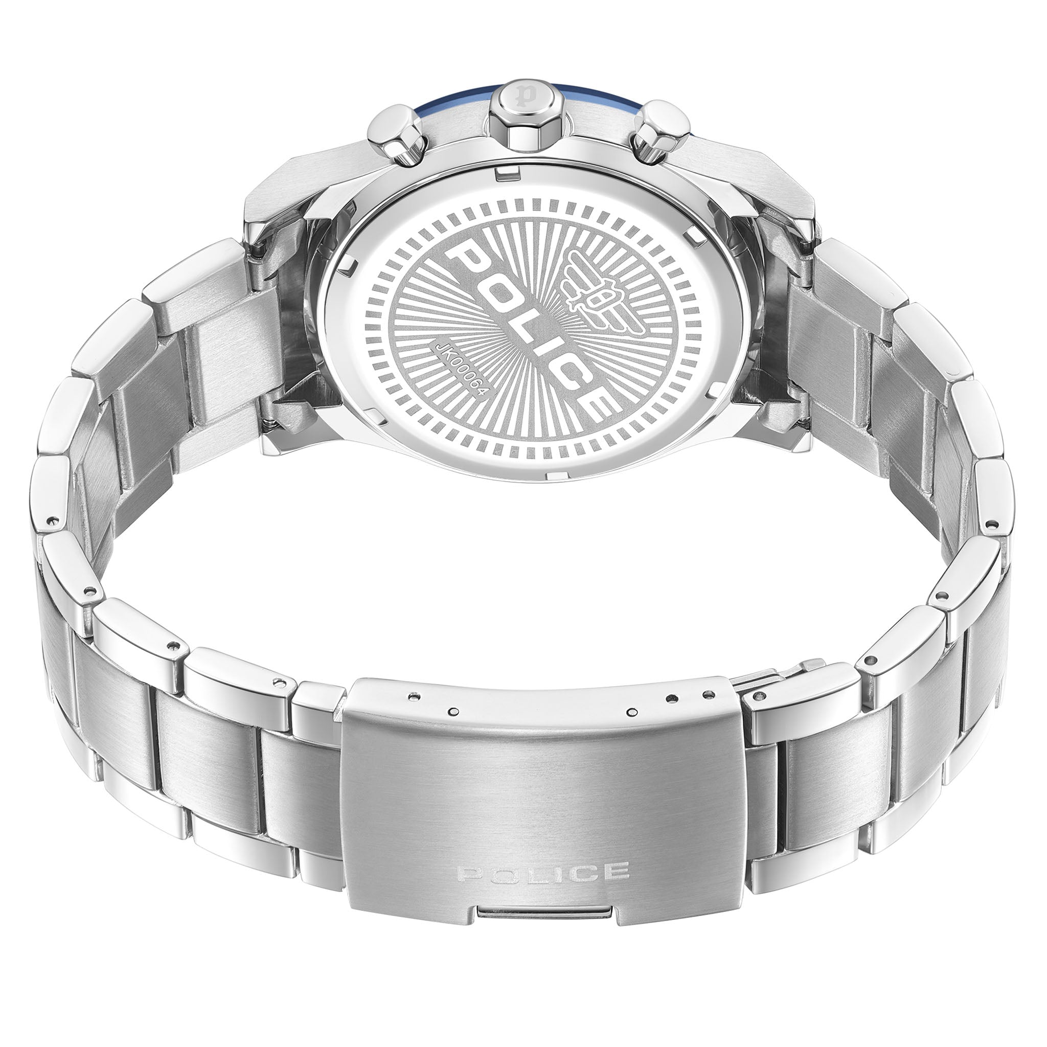 Police Stainless Steel Blue Dial Multi-function Men's Watch - PEWJK0006440