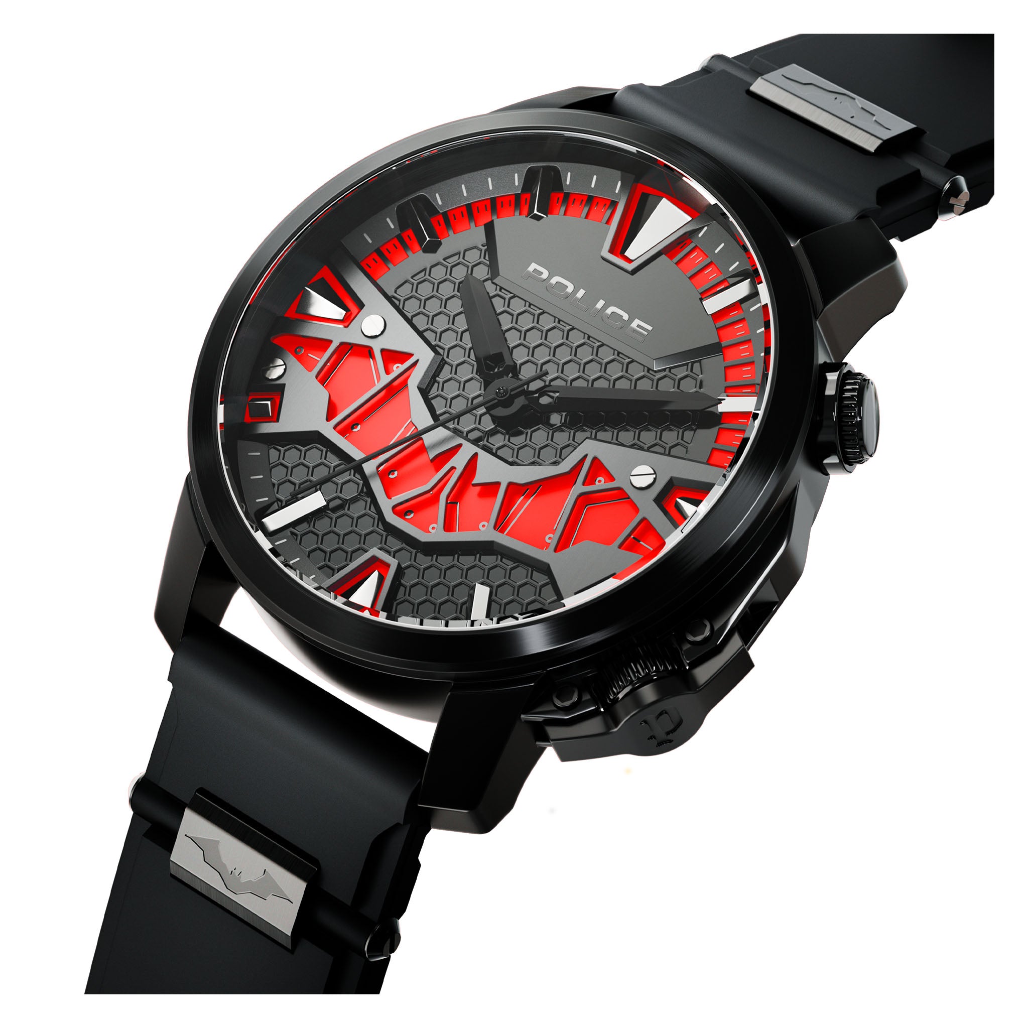 Police Black Silicone Men's Watch - PEWJP2205102