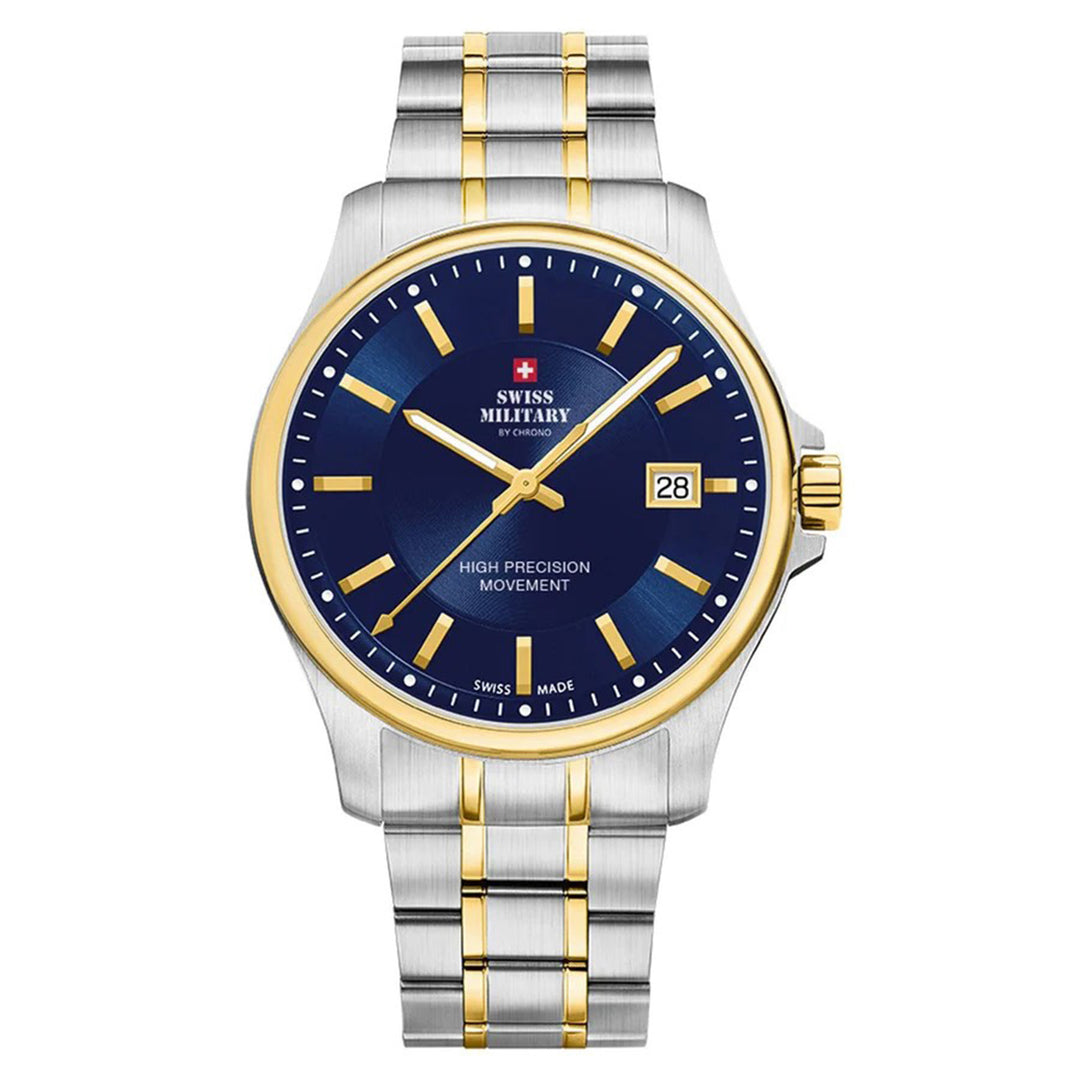 Swiss Military Two-tone Steel Blue Dial Men's Watch - SM30200.06 – The ...