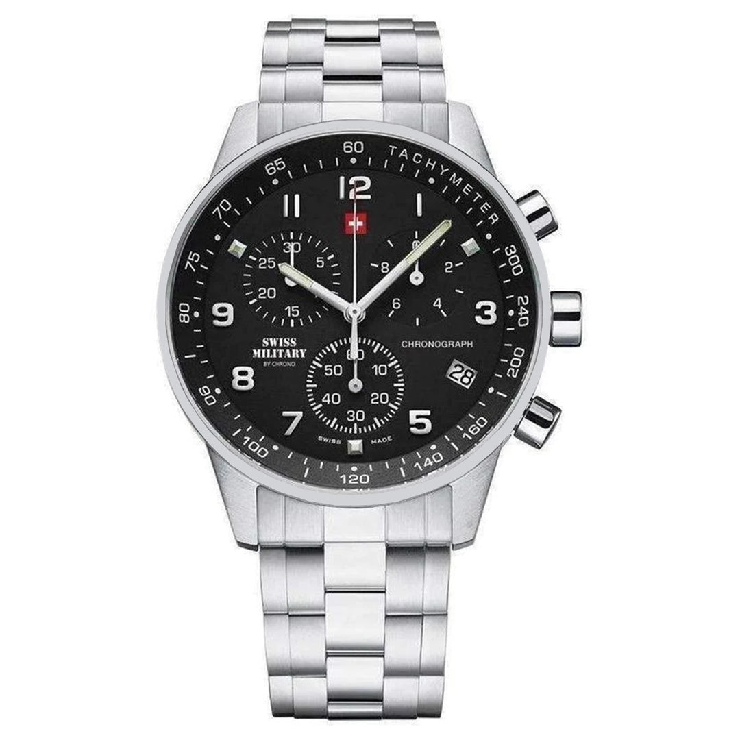 Swiss Military Chronograph Stainless Steel Men's Watch - SM34012.01