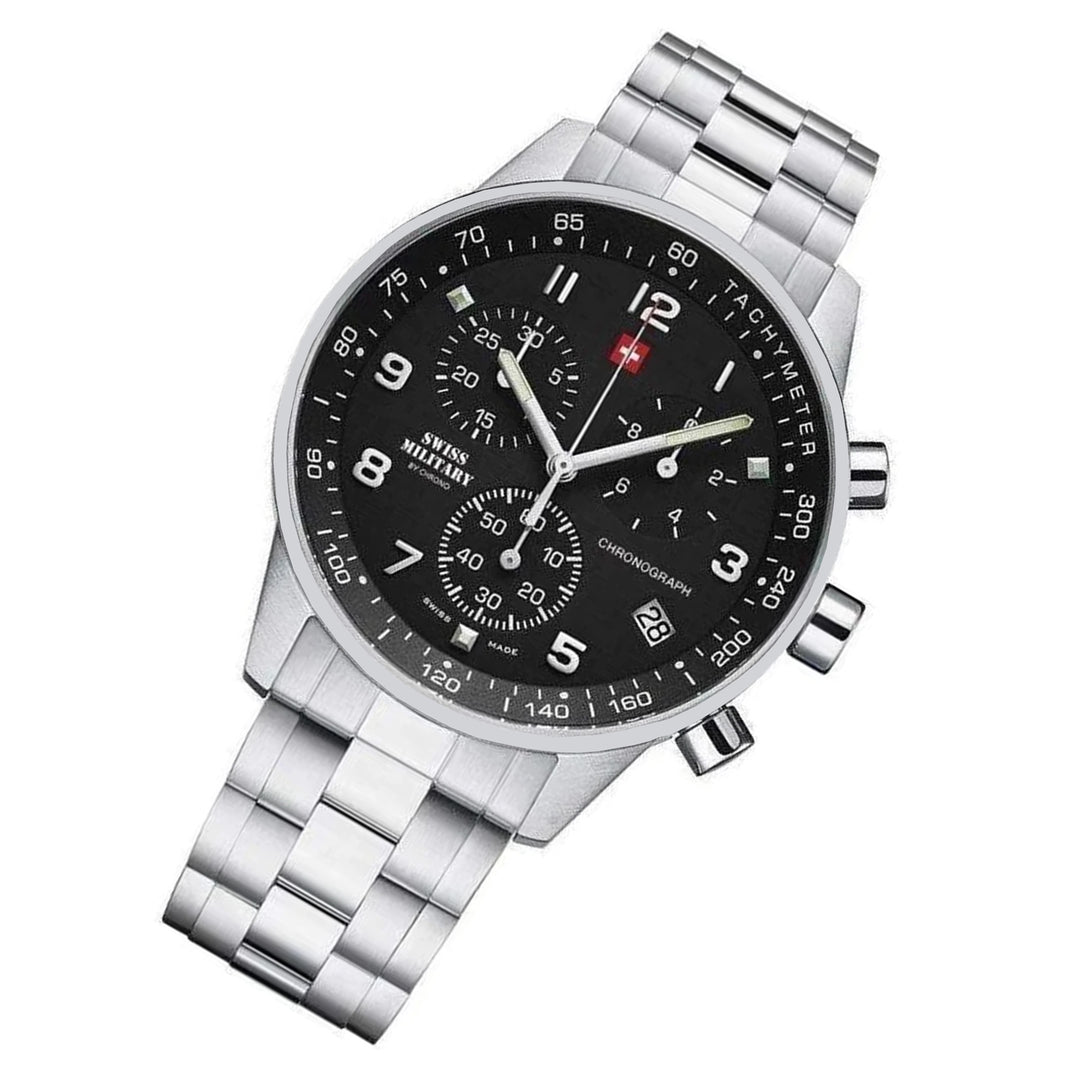 Swiss Military Chronograph Stainless Steel Men's Watch - SM34012.01