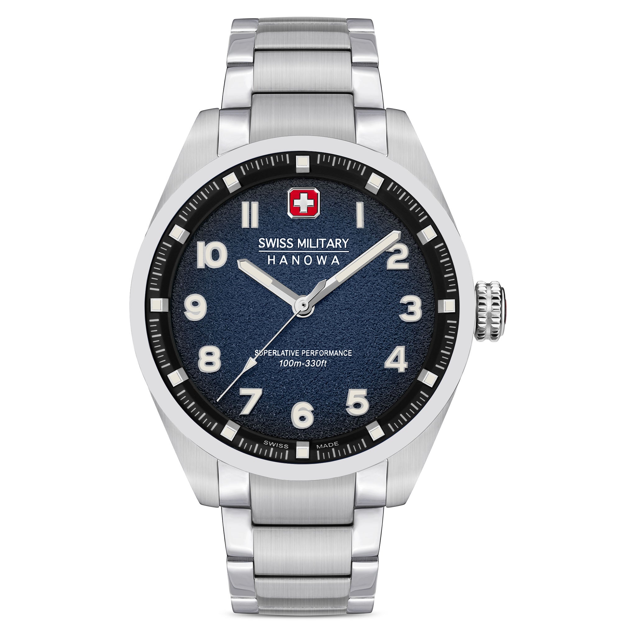 Swiss Military Hanowa Stainless Steel Blue Dial Men's Watch - SMWGG0001504