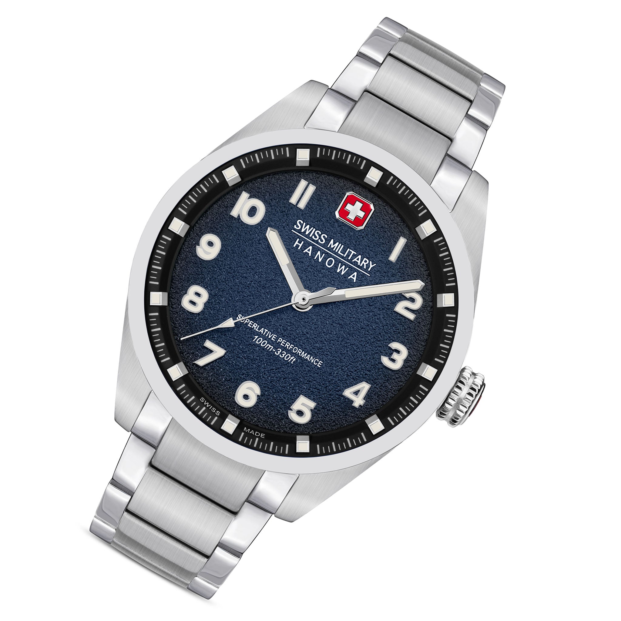 Swiss Military Hanowa Stainless Steel Blue Dial Men's Swiss Made Watch - SMWGG0001504