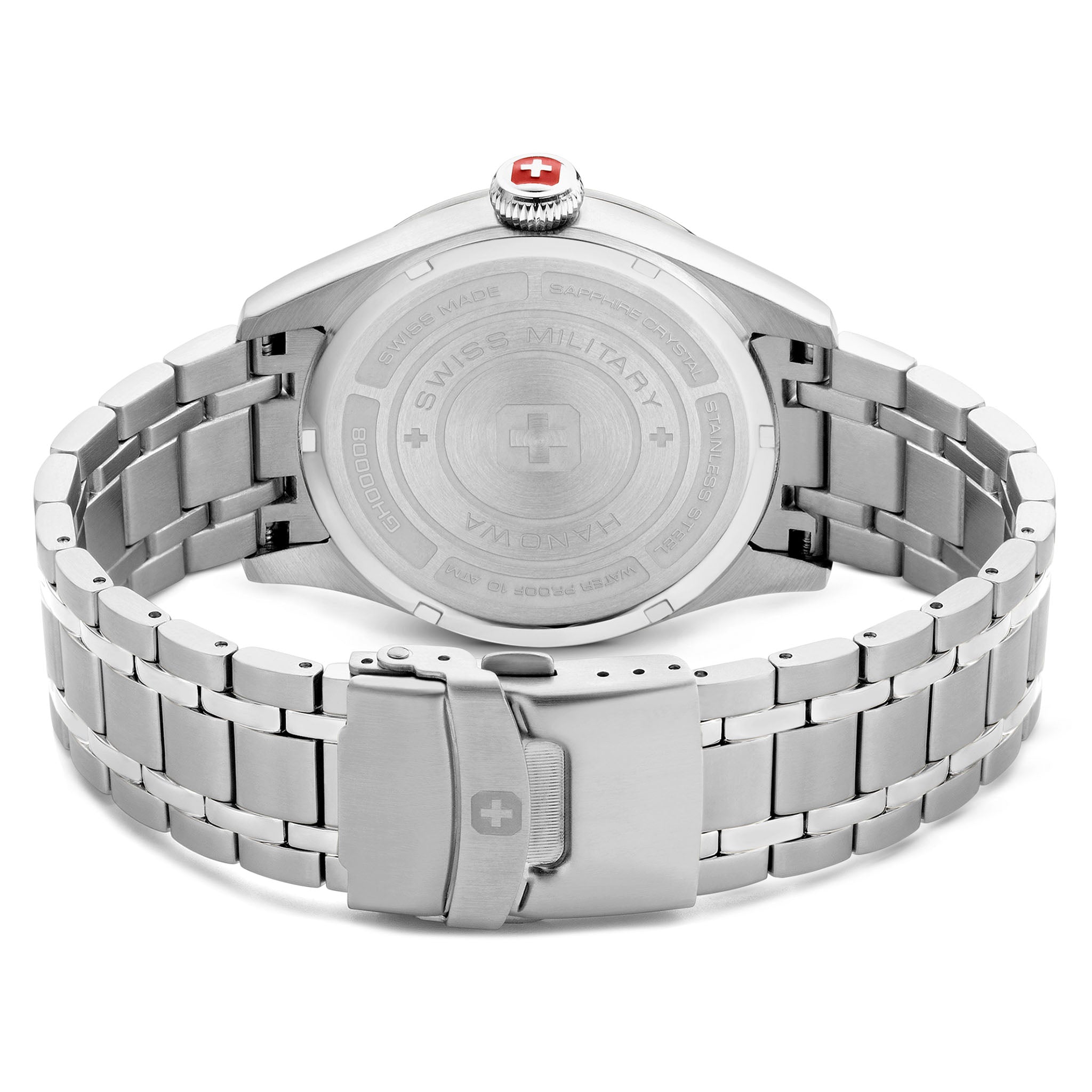 Swiss Military Hanowa Stainless Steel Black Dial Men's Swiss Made Watch - SMWGH0000801