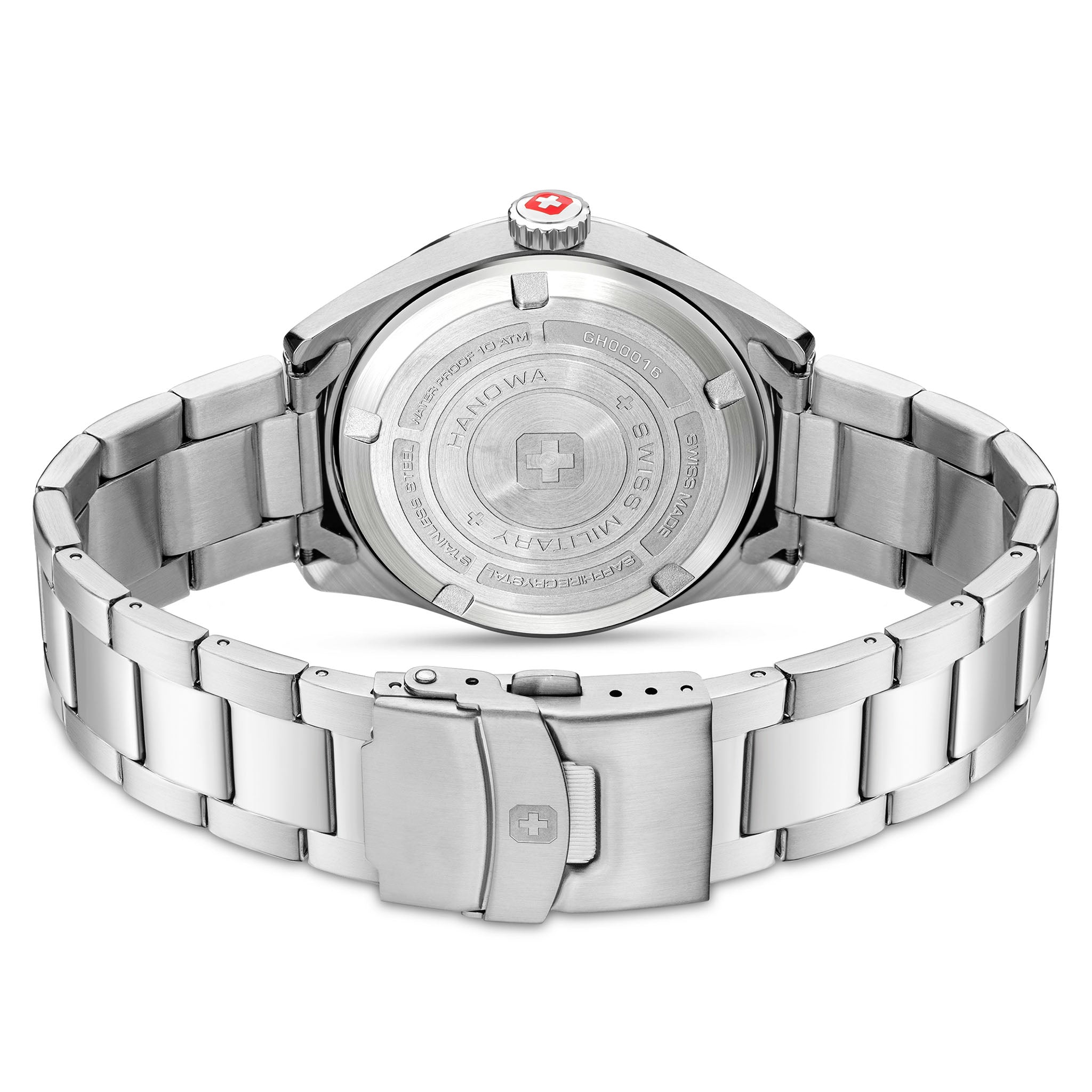 Swiss Military Hanowa Stainless Steel Black Dial Men's Swiss Made Watch - SMWGH0001601