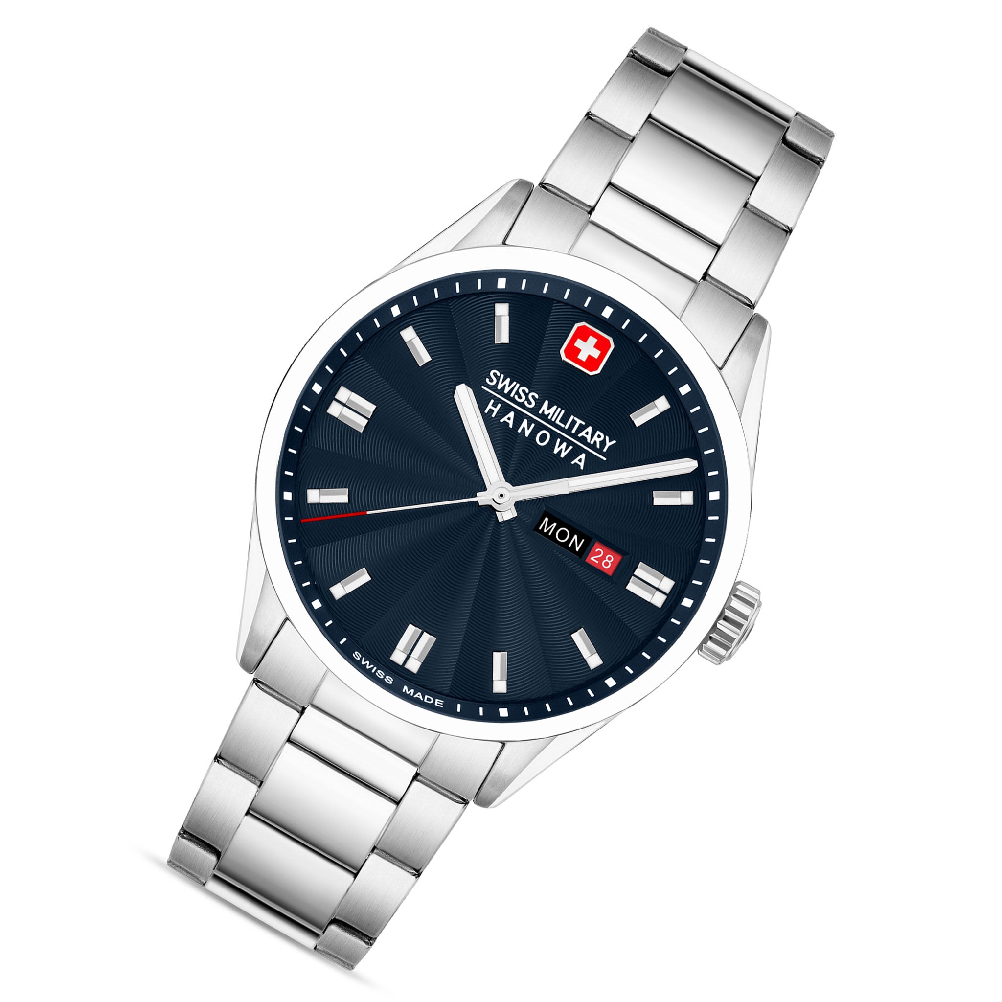 Swiss Military Hanowa Stainless Steel Blue Dial Men's Swiss Made Watch - SMWGH0001602