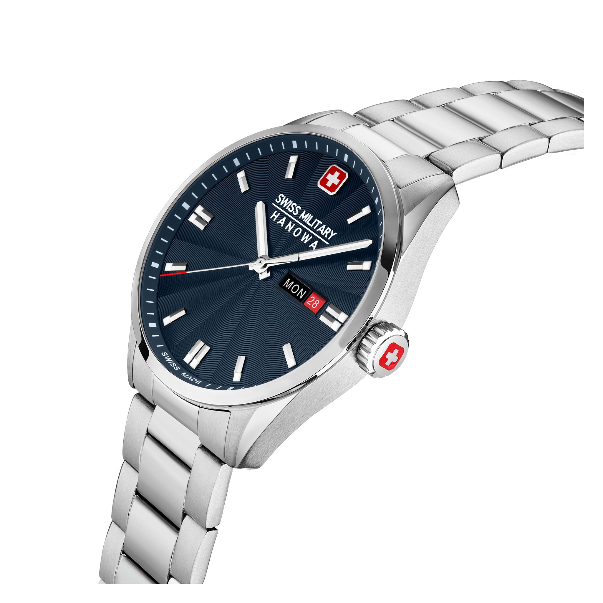 Swiss Military Hanowa Stainless Steel Blue Dial Men's Swiss Made Watch - SMWGH0001602