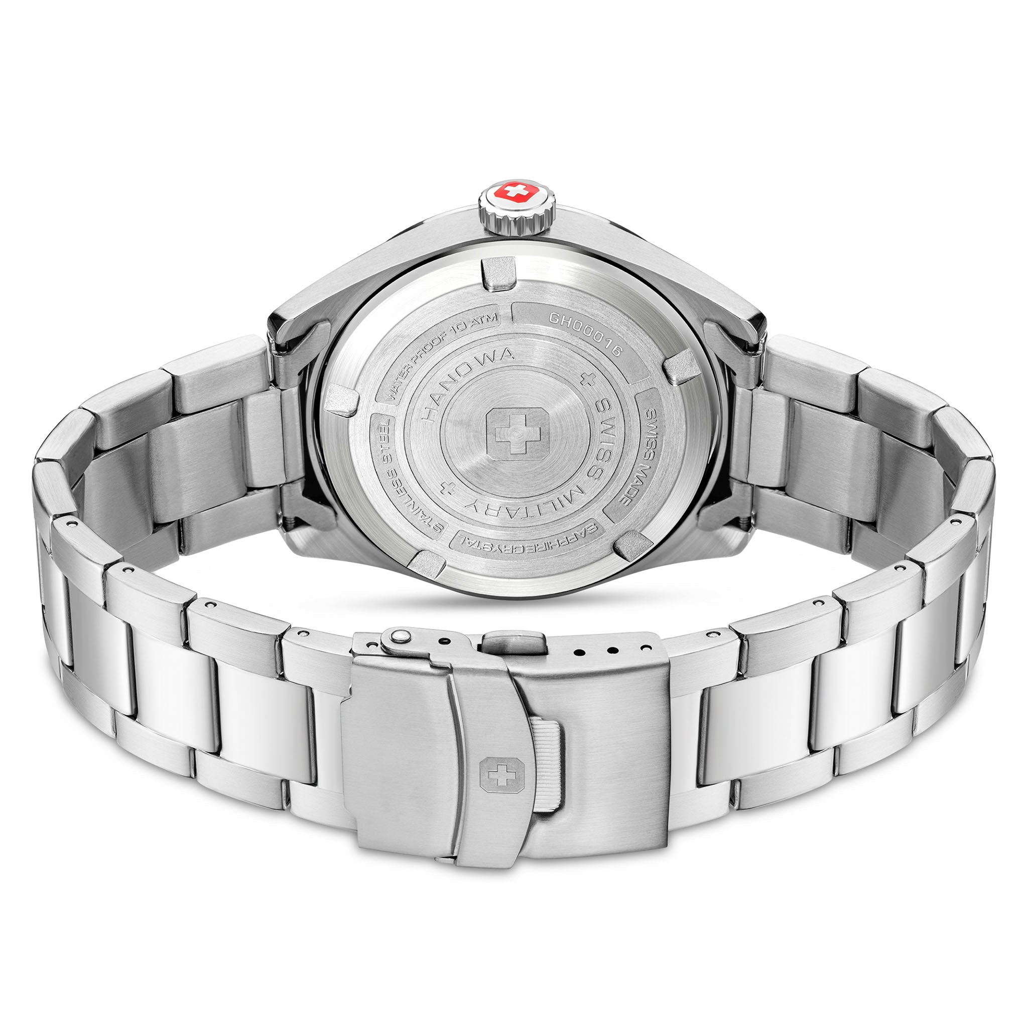 Swiss Military Hanowa Stainless Steel Olive Dial Men's Swiss Made Watch - SMWGH0001603