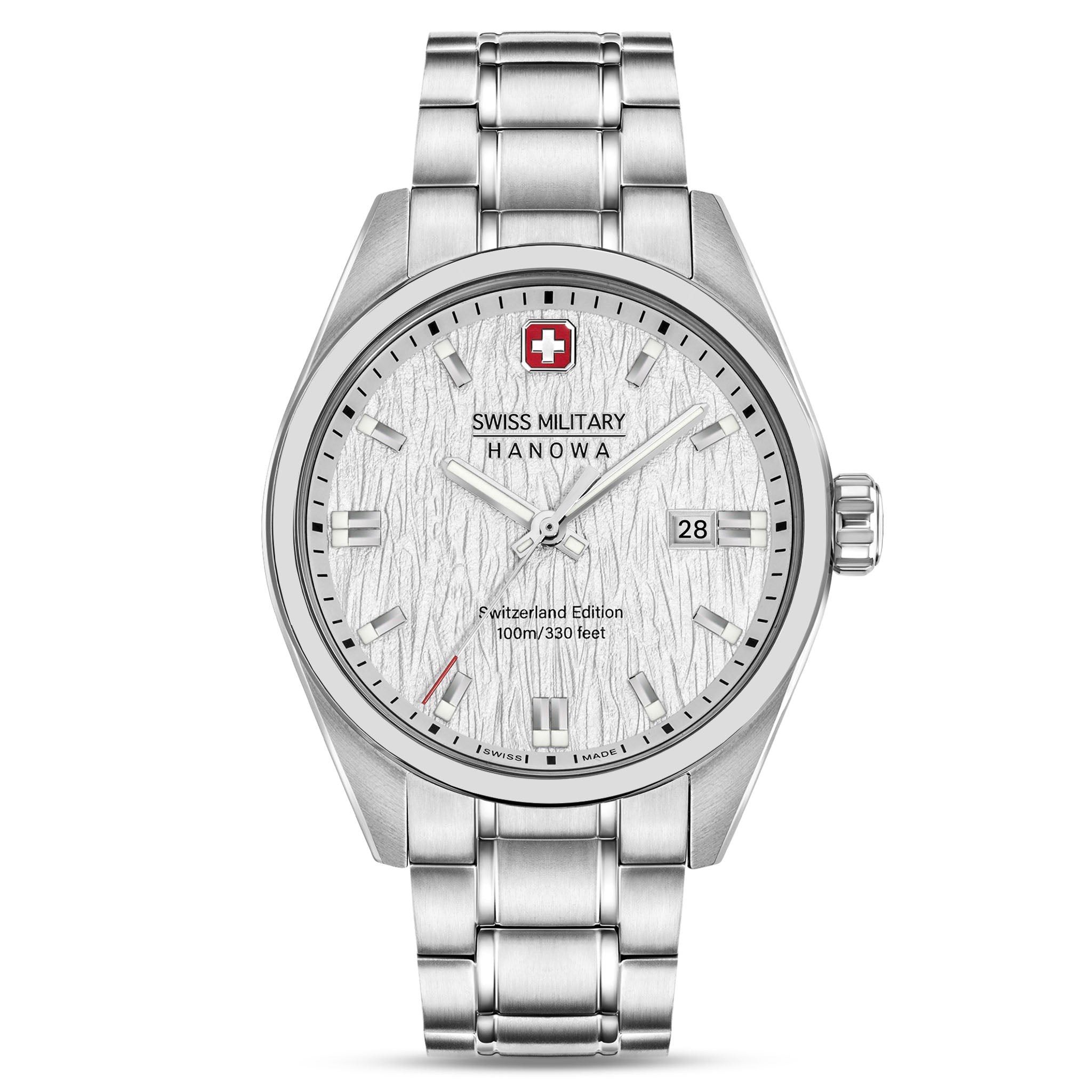 Swiss Military Hanowa Stainless Steel Silver Dial Men's Watch - SMWGH0004601