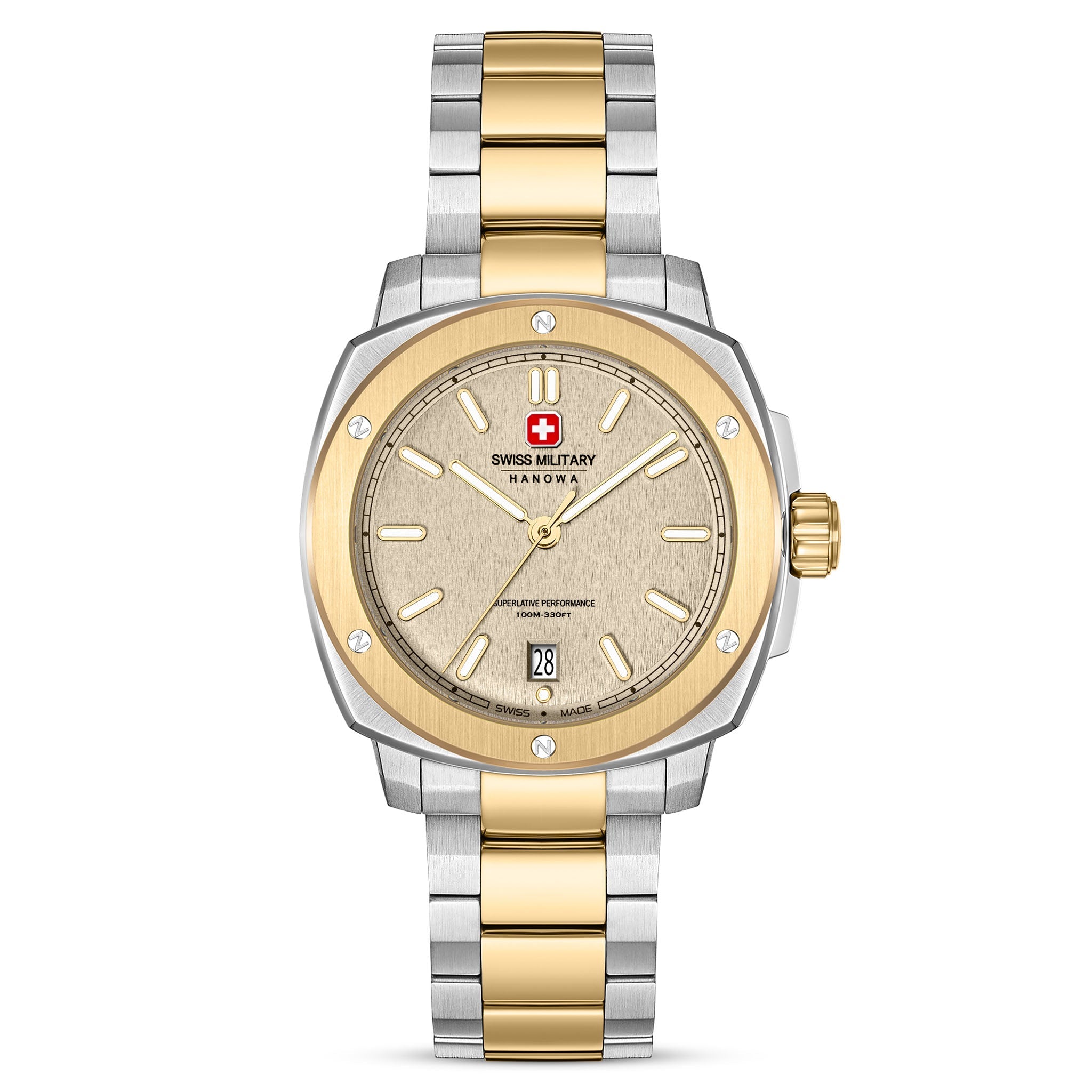 Swiss Military Hanowa Stainless Steel Warm Grey Dial Men's Watch - SMWGH0006560