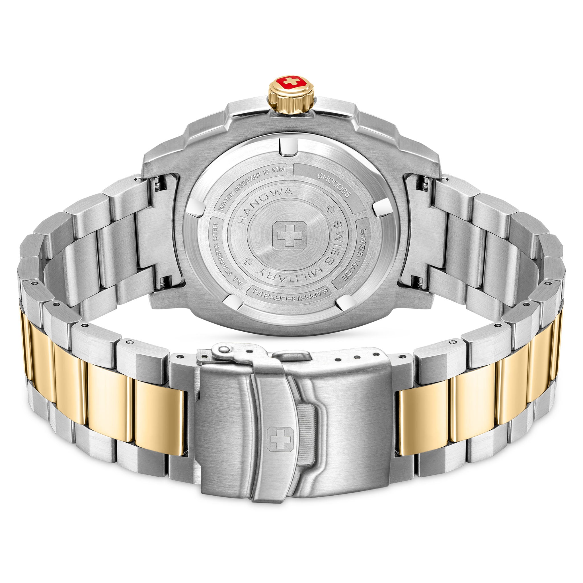 Swiss Military Hanowa Two-tone Steel Warm Grey Dial Men's Swiss Made Watch - SMWGH0006560