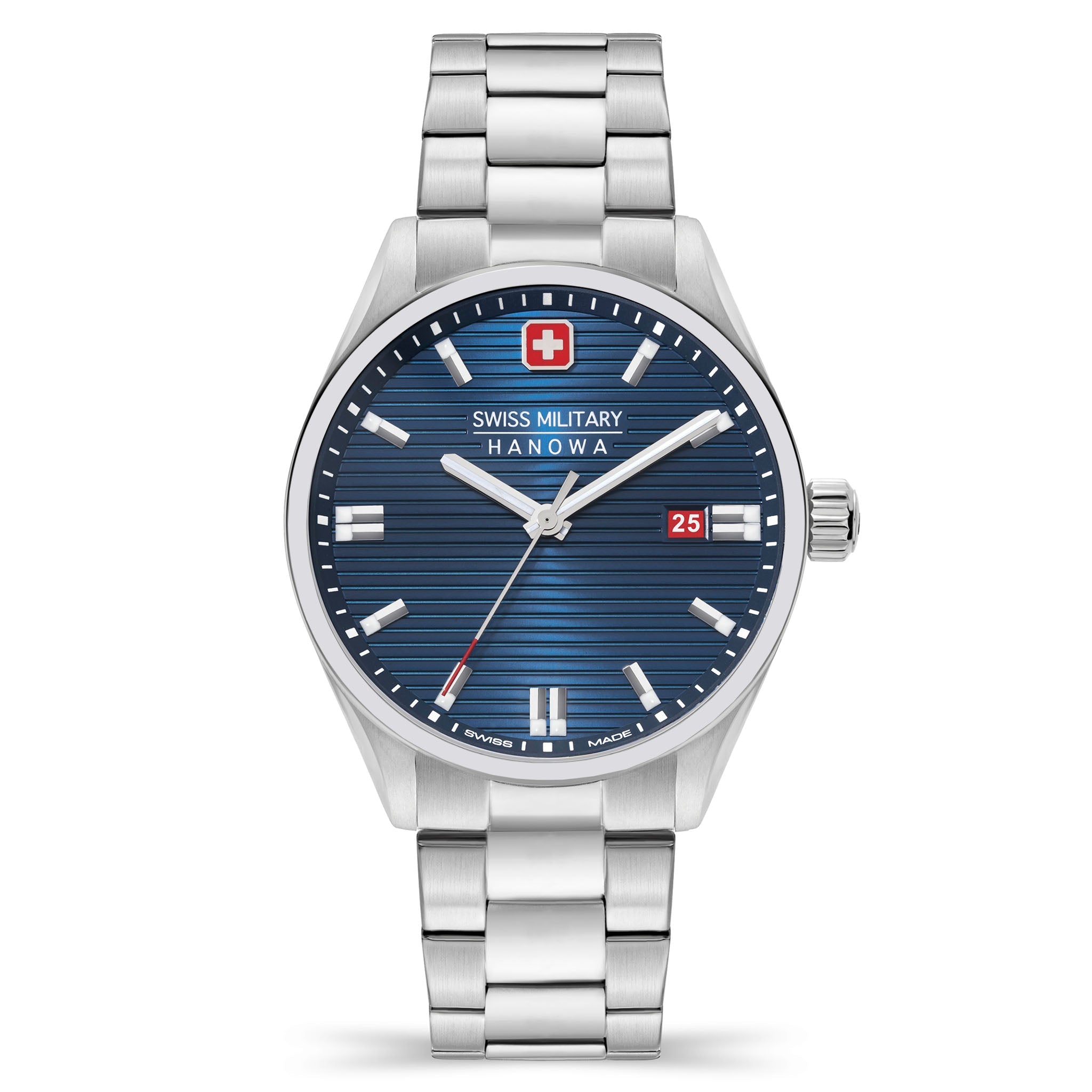Swiss Military Hanowa Stainless Steel Blue Dial Men's Watch - SMWGH2200102