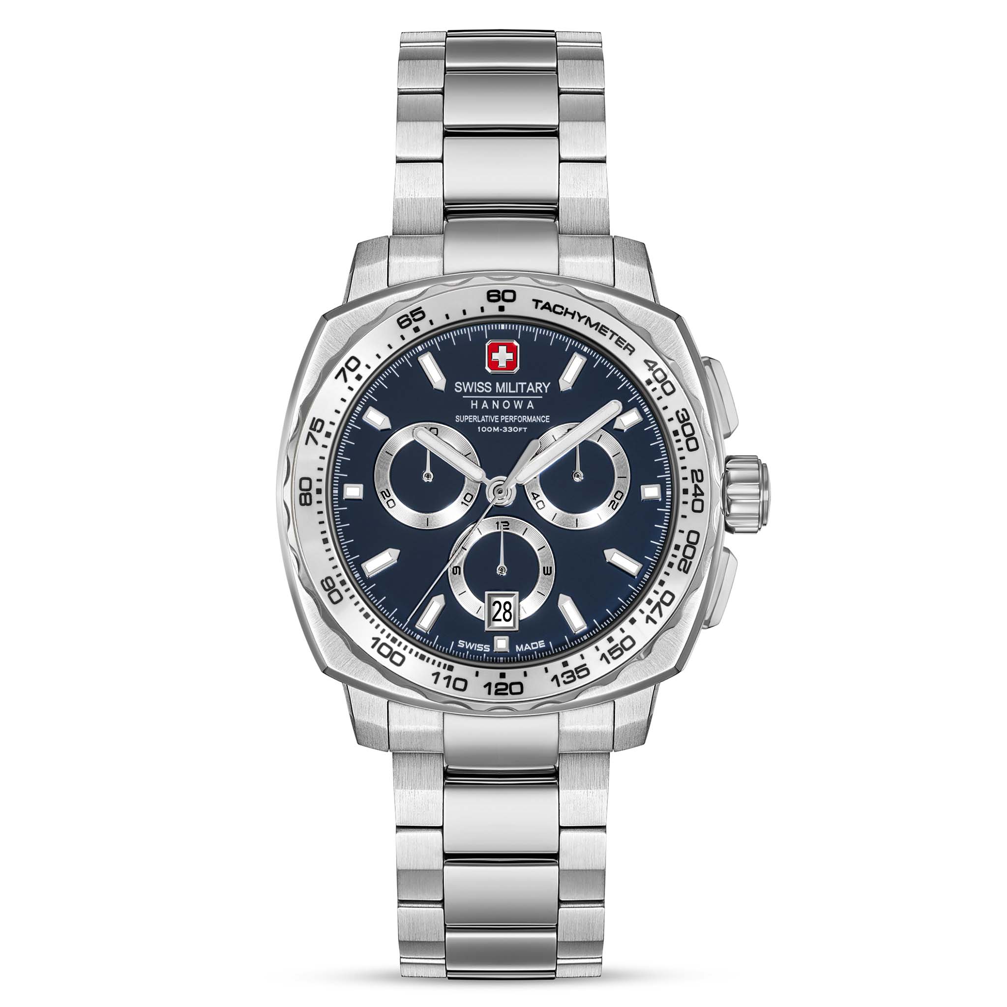 Swiss Military Hanowa Stainless Steel Blue Dial Men's Watch - SMWGI0006803