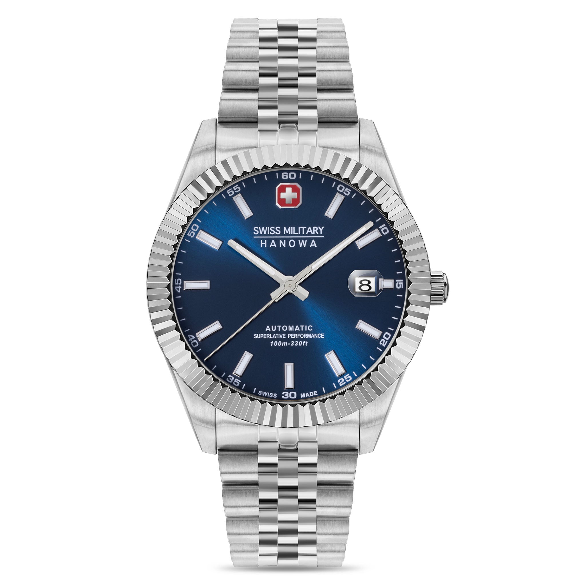 Swiss Military Hanowa Stainless Steel Blue Dial Men's Watch - SMWGL0002102