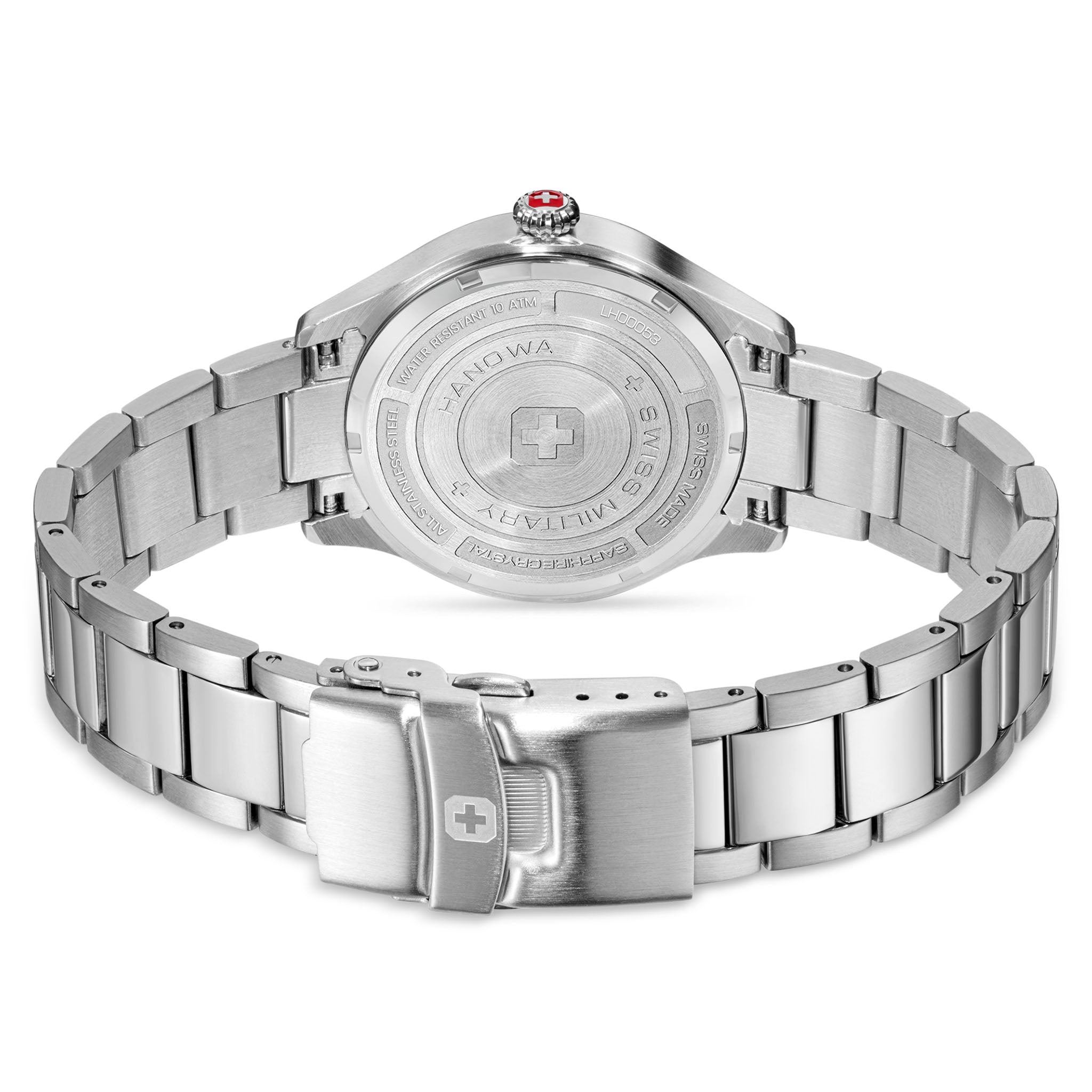 Swiss Military Hanowa Stainless Steel Silver White Dial Women's Swiss Made Watch - SMWLH0005301