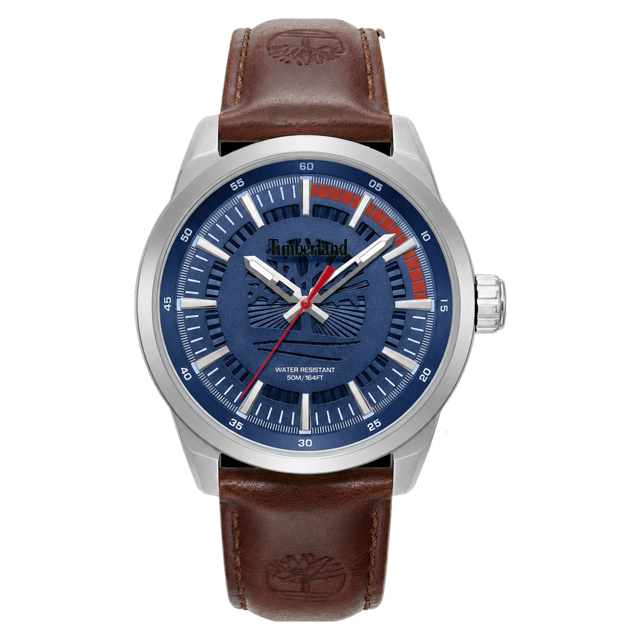 Timberland Brown Leather Blue Dial Men's Watch - TDWGA0083202