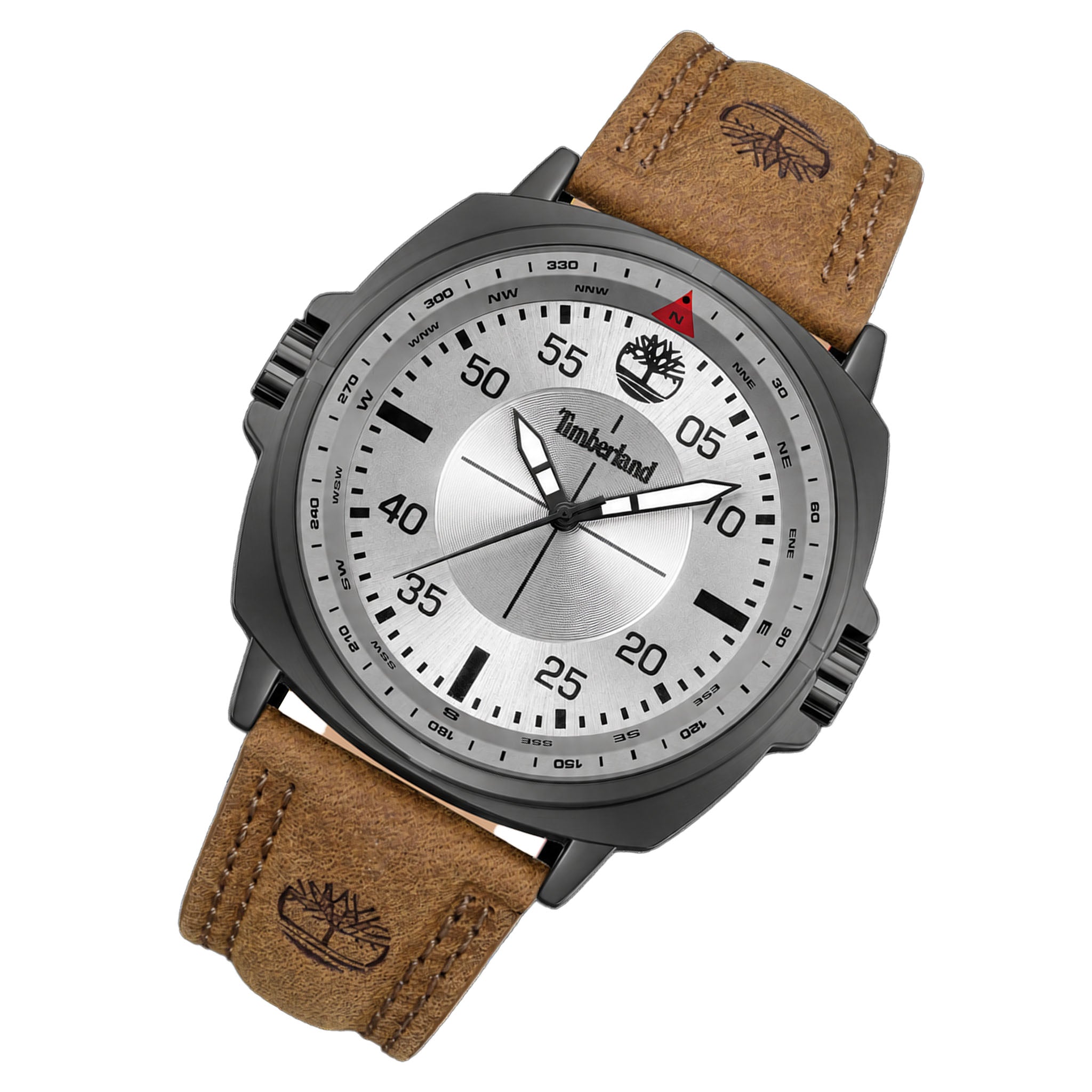 Timberland Brown Leather Grey Dial Men's Watch - TDWGA0095602