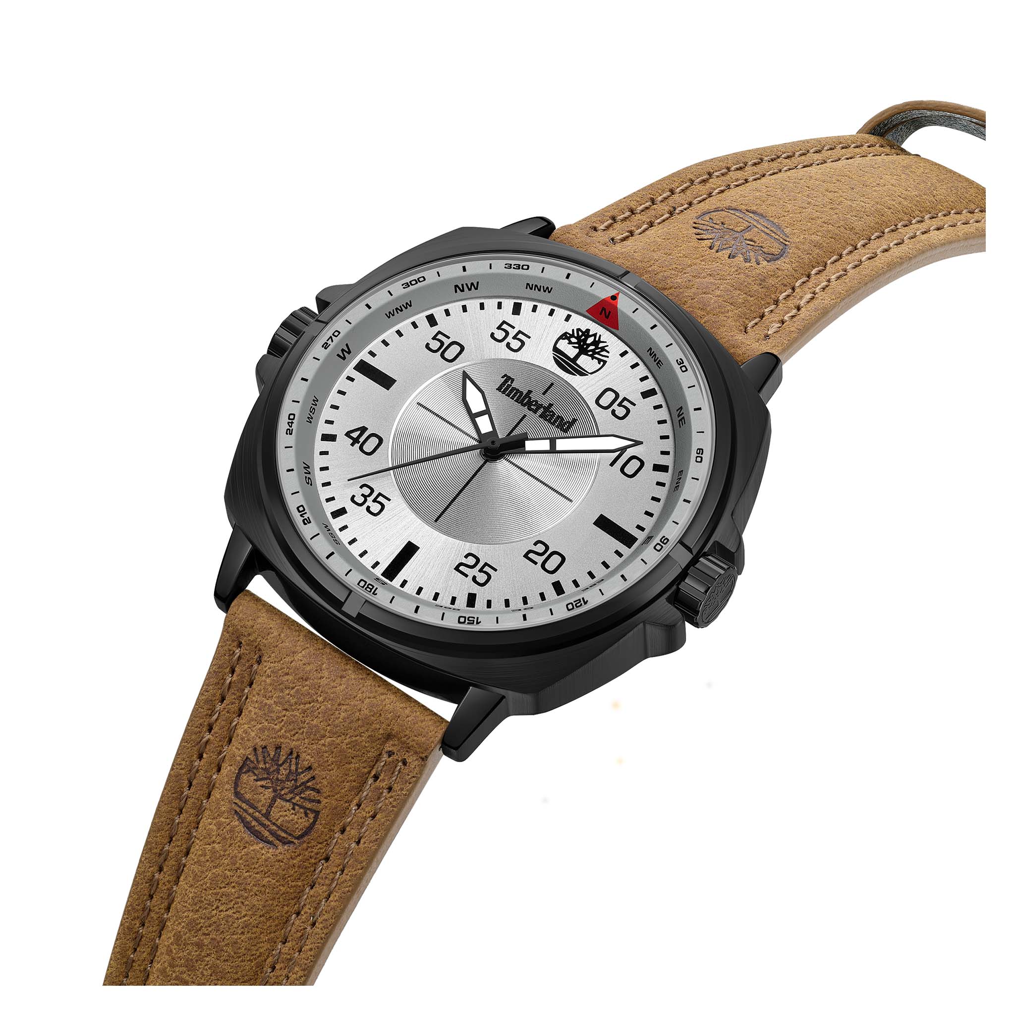 Timberland Brown Leather Grey Dial Men's Watch - TDWGA0095602