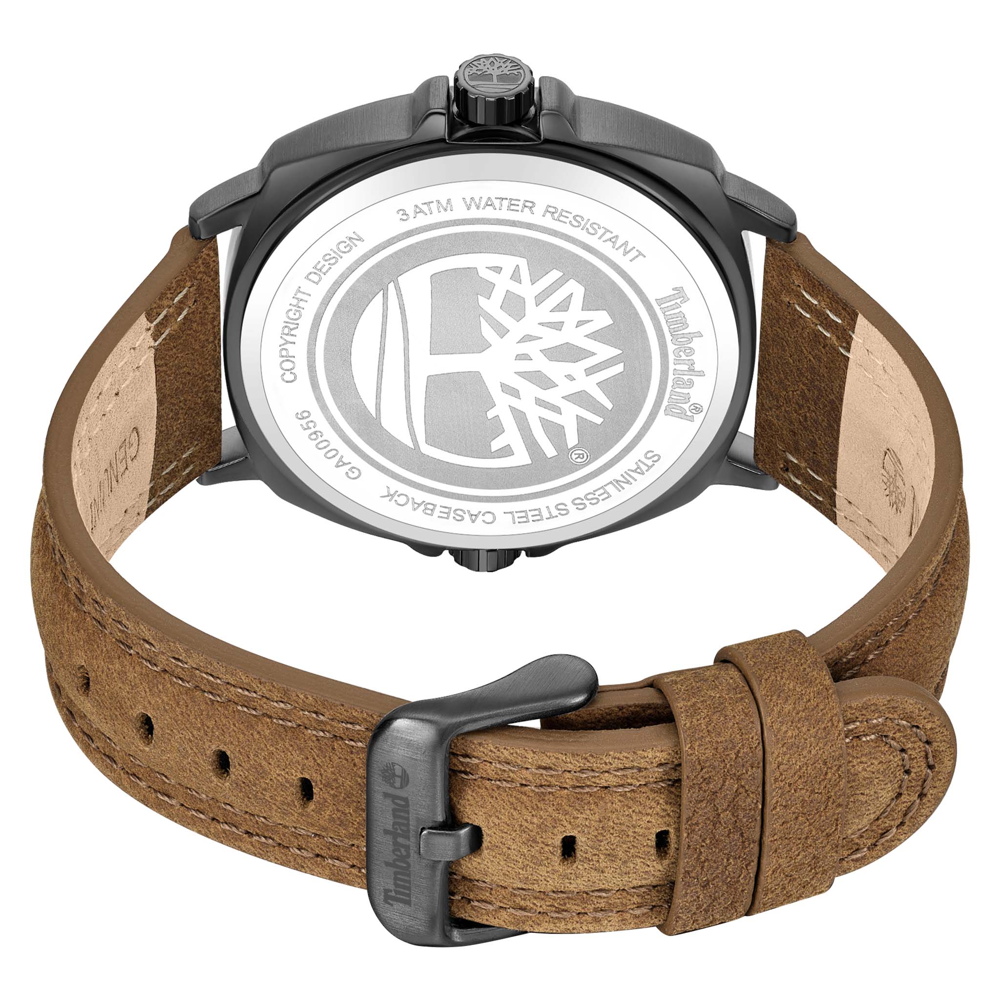 Timberland Brown Leather Grey Dial Men's Watch - TDWGA0095602