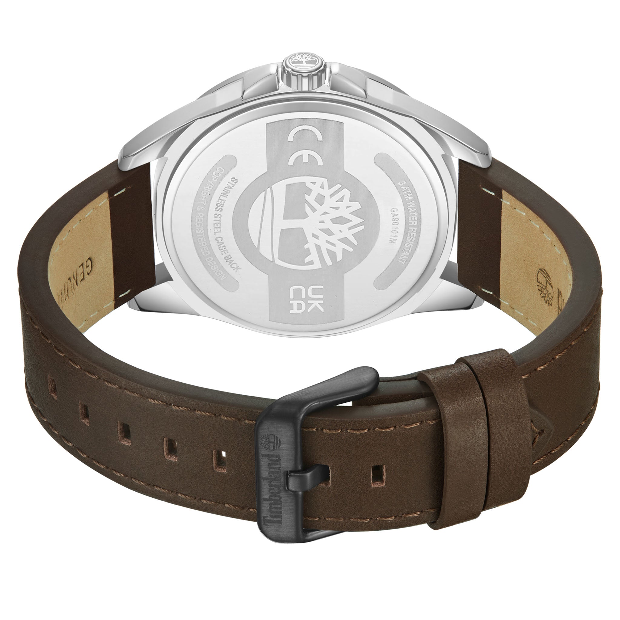 Timberland Brown Leather Blue Dial Men's Watch - TDWGA9010102M