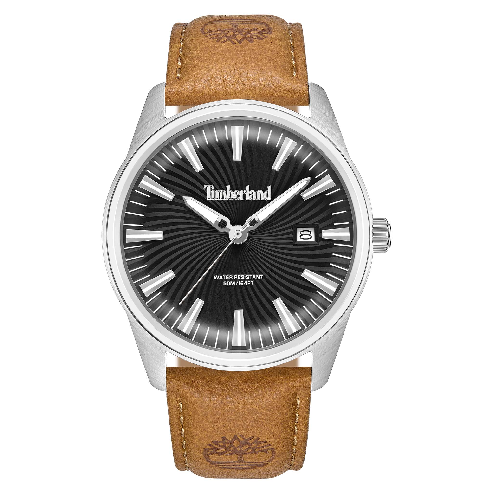 Timberland Brown Leather Black Dial Men's Watch - TDWGB0083101