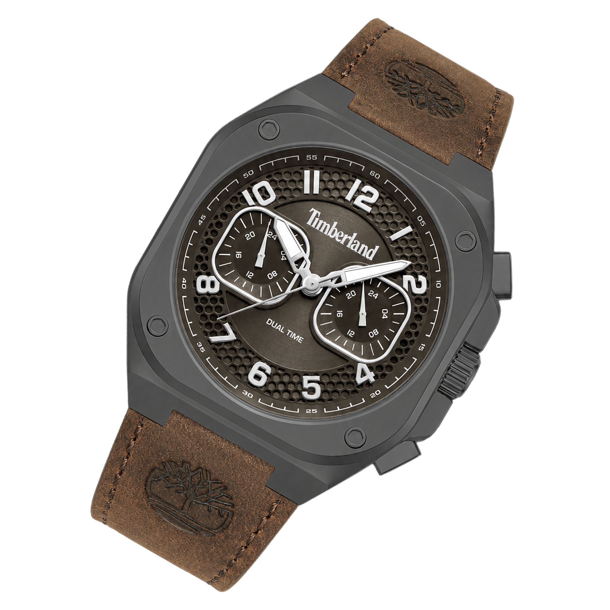Timberland Leather Brown Dial Multi-function Men's Watch - TDWGF0055001