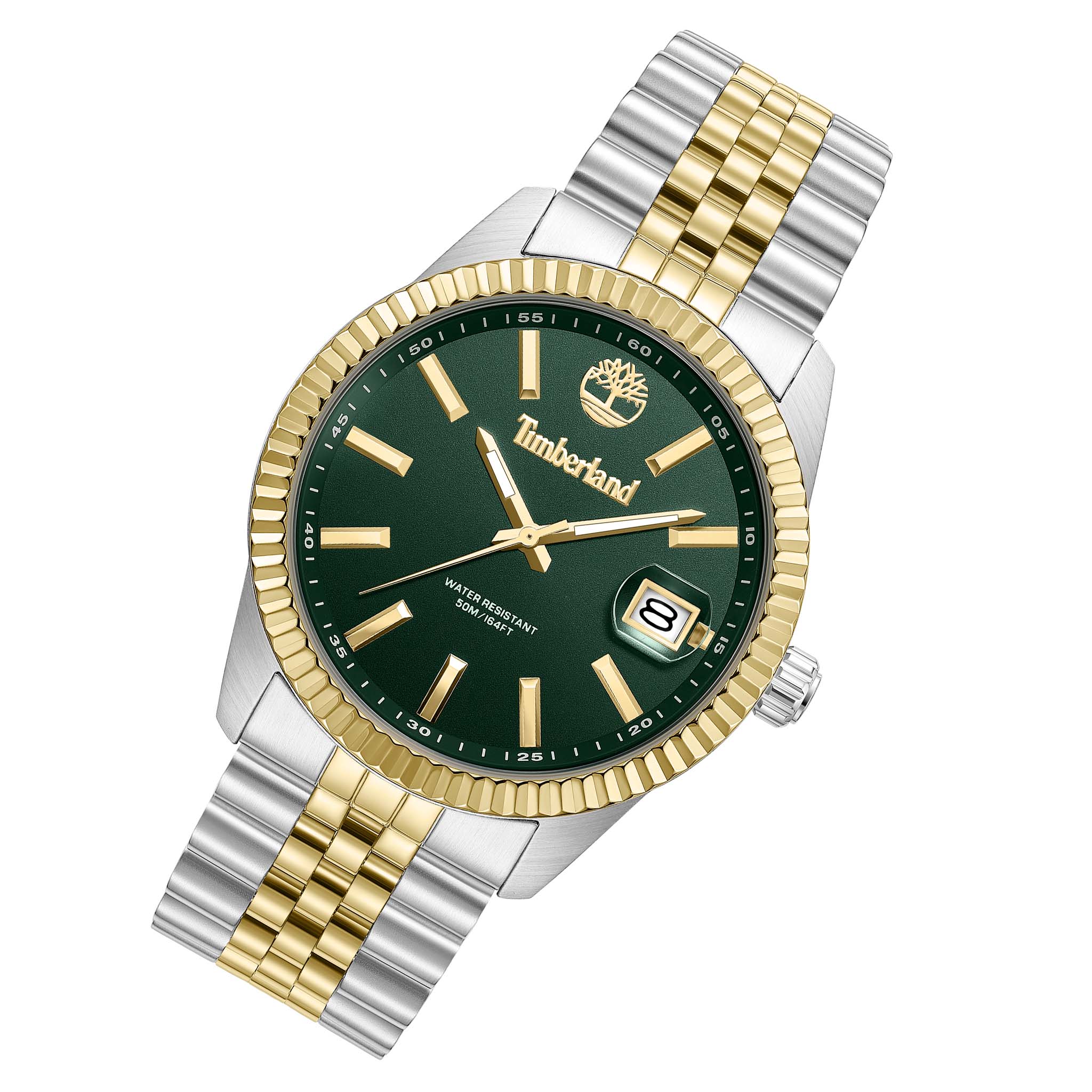Timberland Two-Tone Steel Green Dial Men's Watch - TDWGH0083703