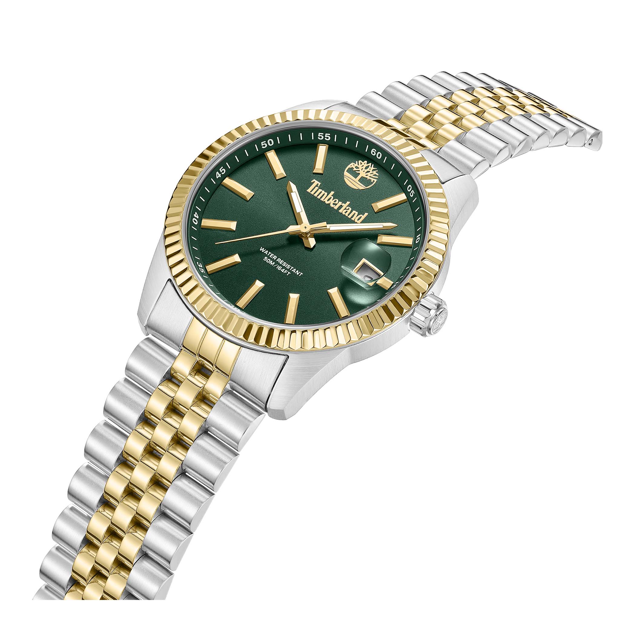 Timberland Two-Tone Steel Green Dial Men's Watch - TDWGH0083703