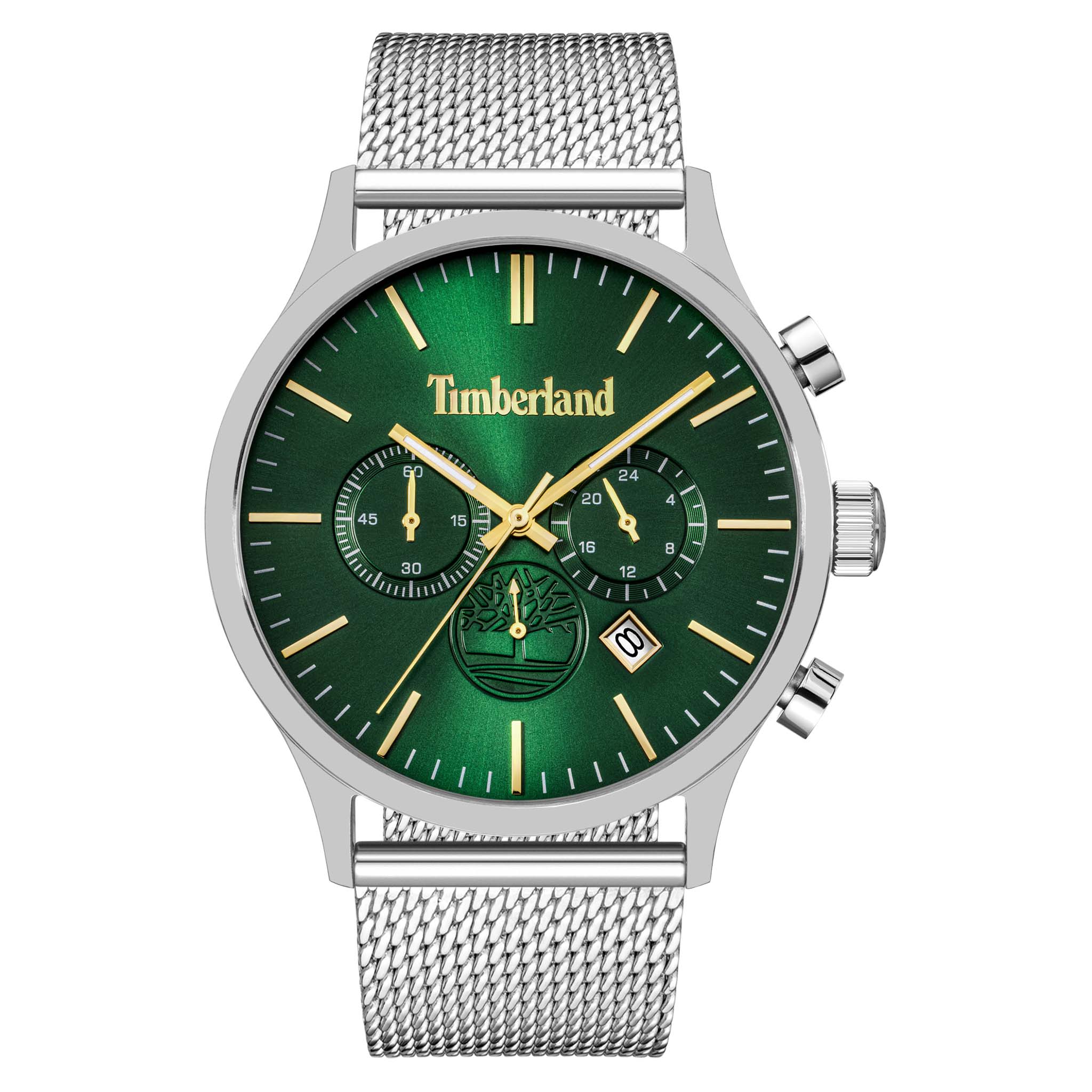 Timberland Stainless Steel Green Dial Stainless Steel Men's Watch - TDWGI0068402