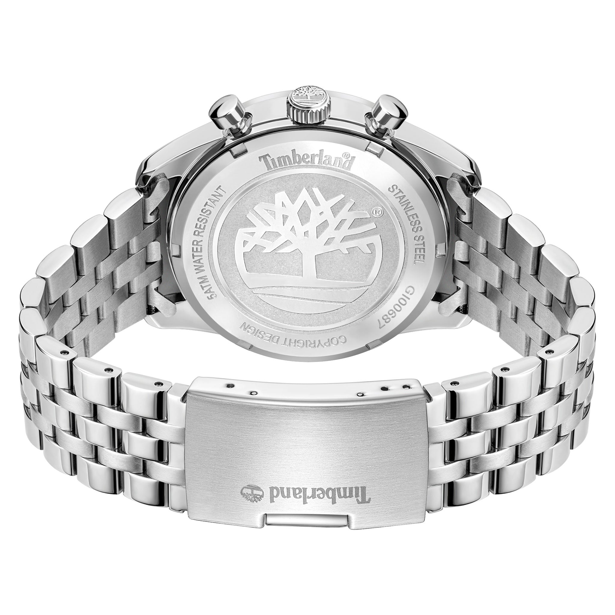 Timberland Stainless Steel Navy Dial Multi-function Men's Watch - TDWGI0068701
