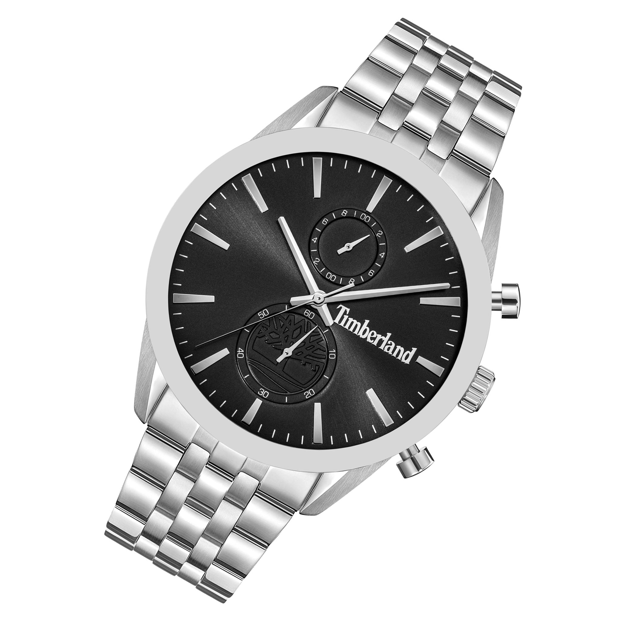 Timberland Stainless Steel Black Dial Multi-function Men's Watch - TDWGI0068702