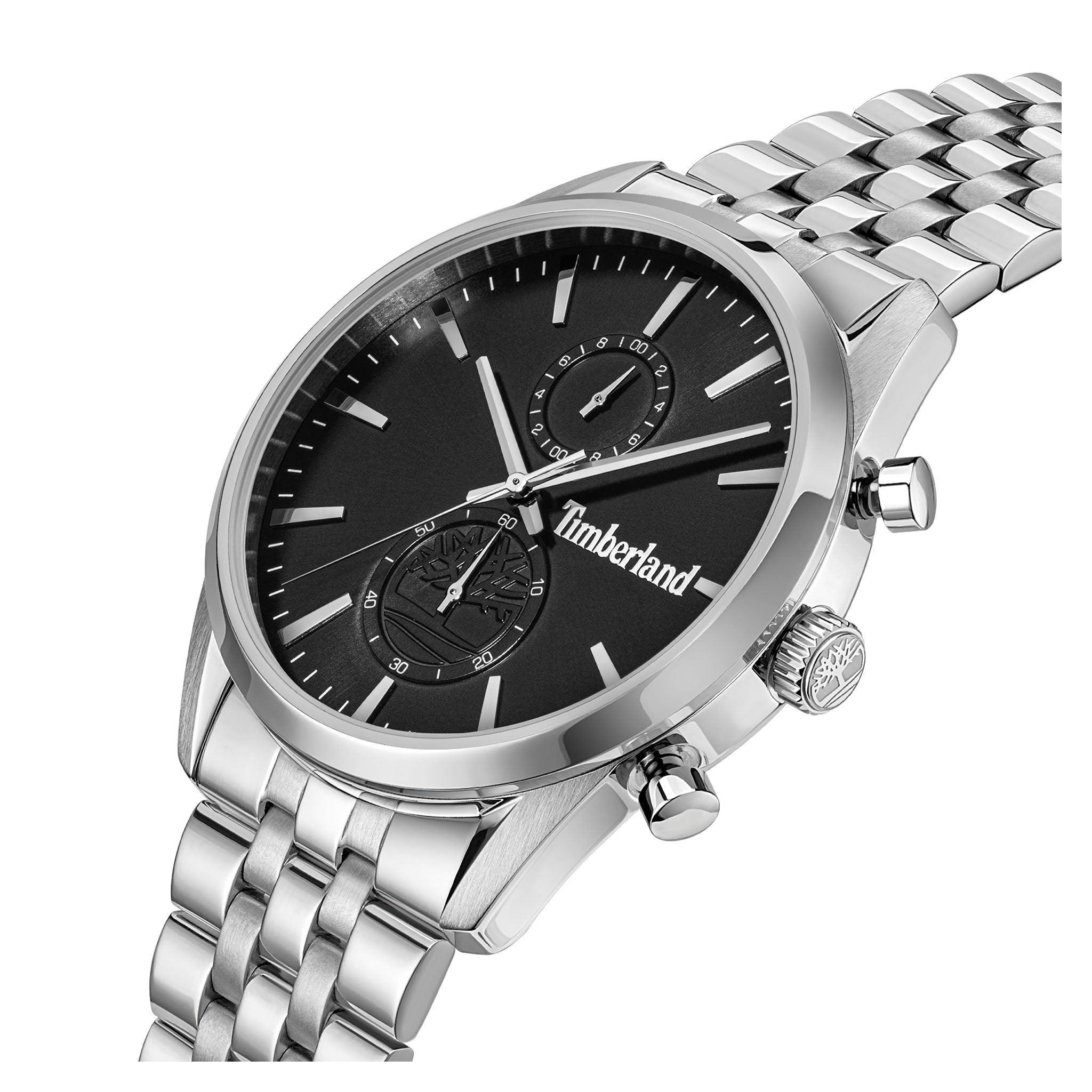 Timberland Stainless Steel Black Dial Multi-function Men's Watch - TDWGI0068702