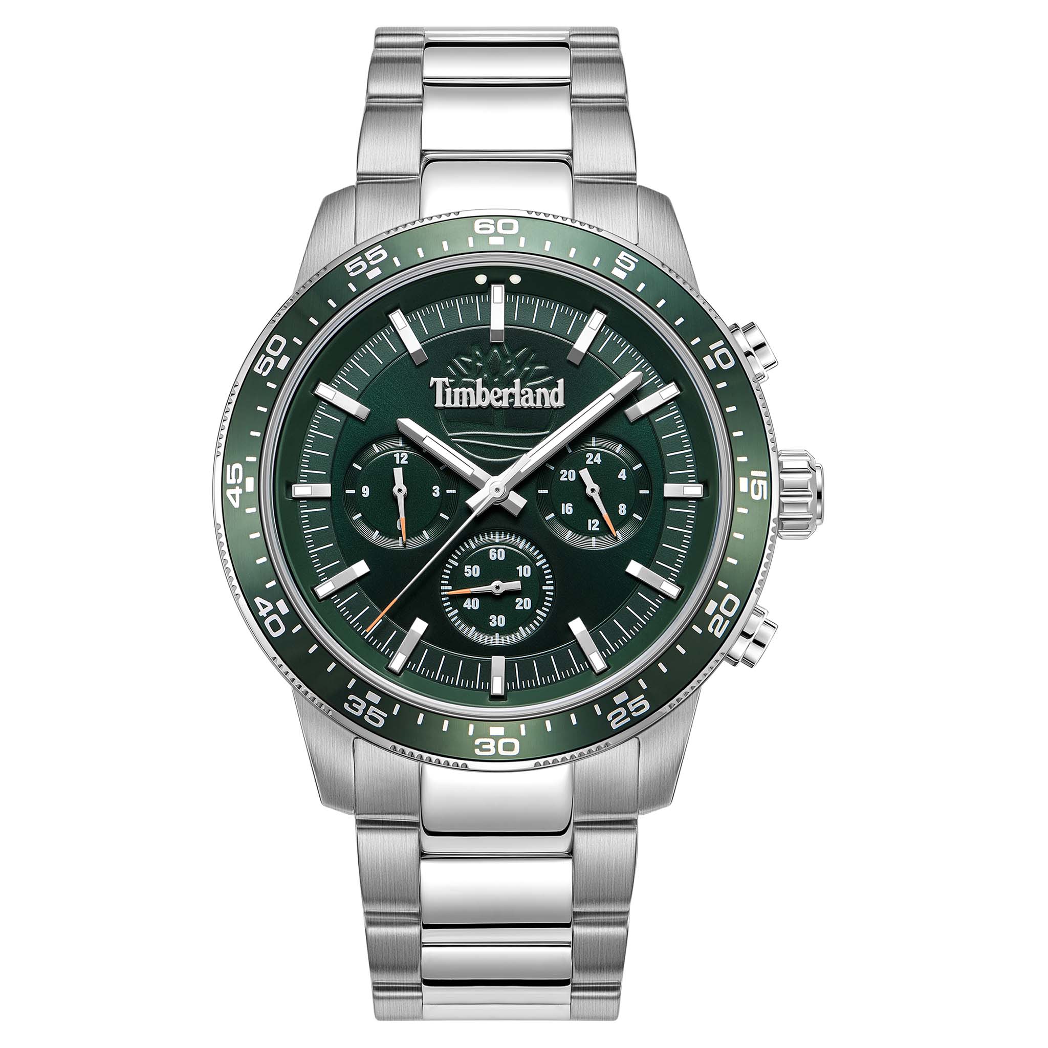 Timberland Stainless Steel Green Dial Stainless Steel Men's Watch - TDWGK0041301