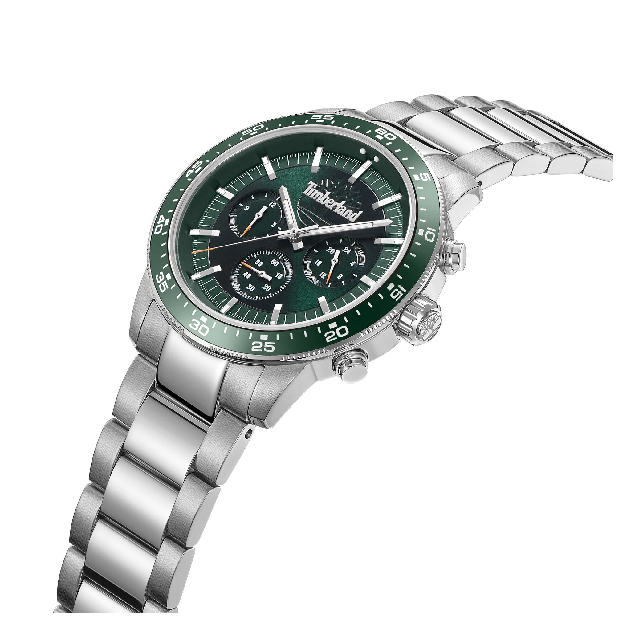 Timberland Stainless Steel Green Dial Chronograph Men's Watch - TDWGK0041301