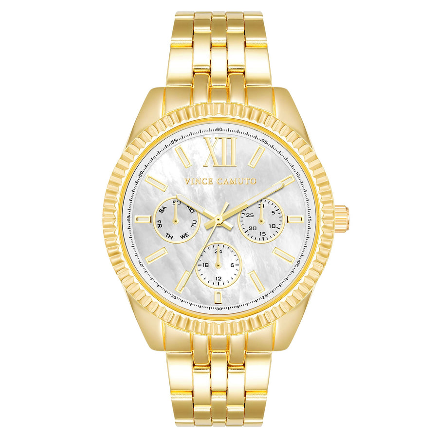 Vince Camuto Goldtone Stainless Steel Women's Watch - VC9006MPGB