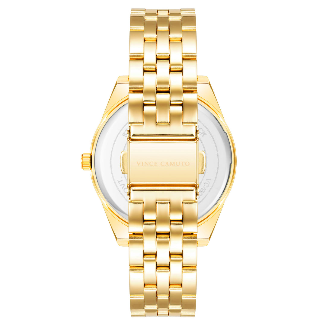 Vince Camuto Goldtone Steel White MOP Dial Women's Watch - VC9006MPGB