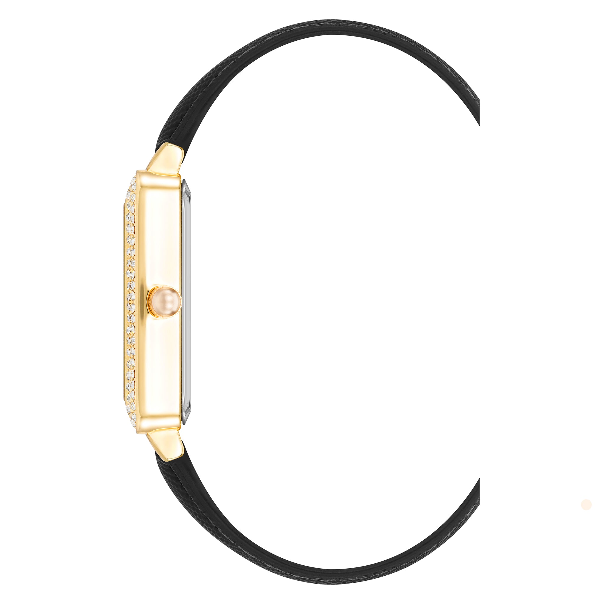 Vince Camuto Black Vegan Leather Women's Watch - VC9012GPBK